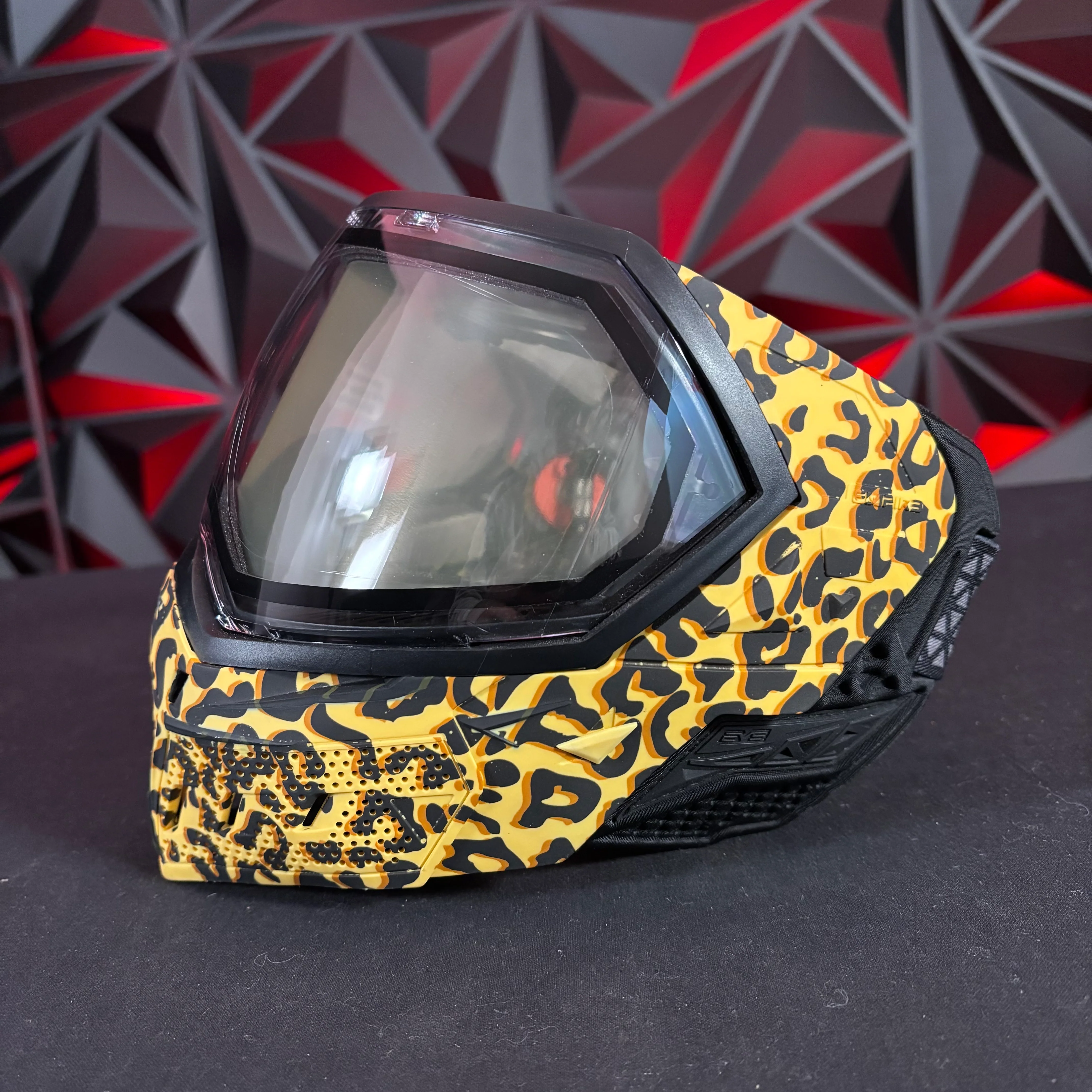 Used Empire EVS Paintball Mask - Leopard Print - Image 5