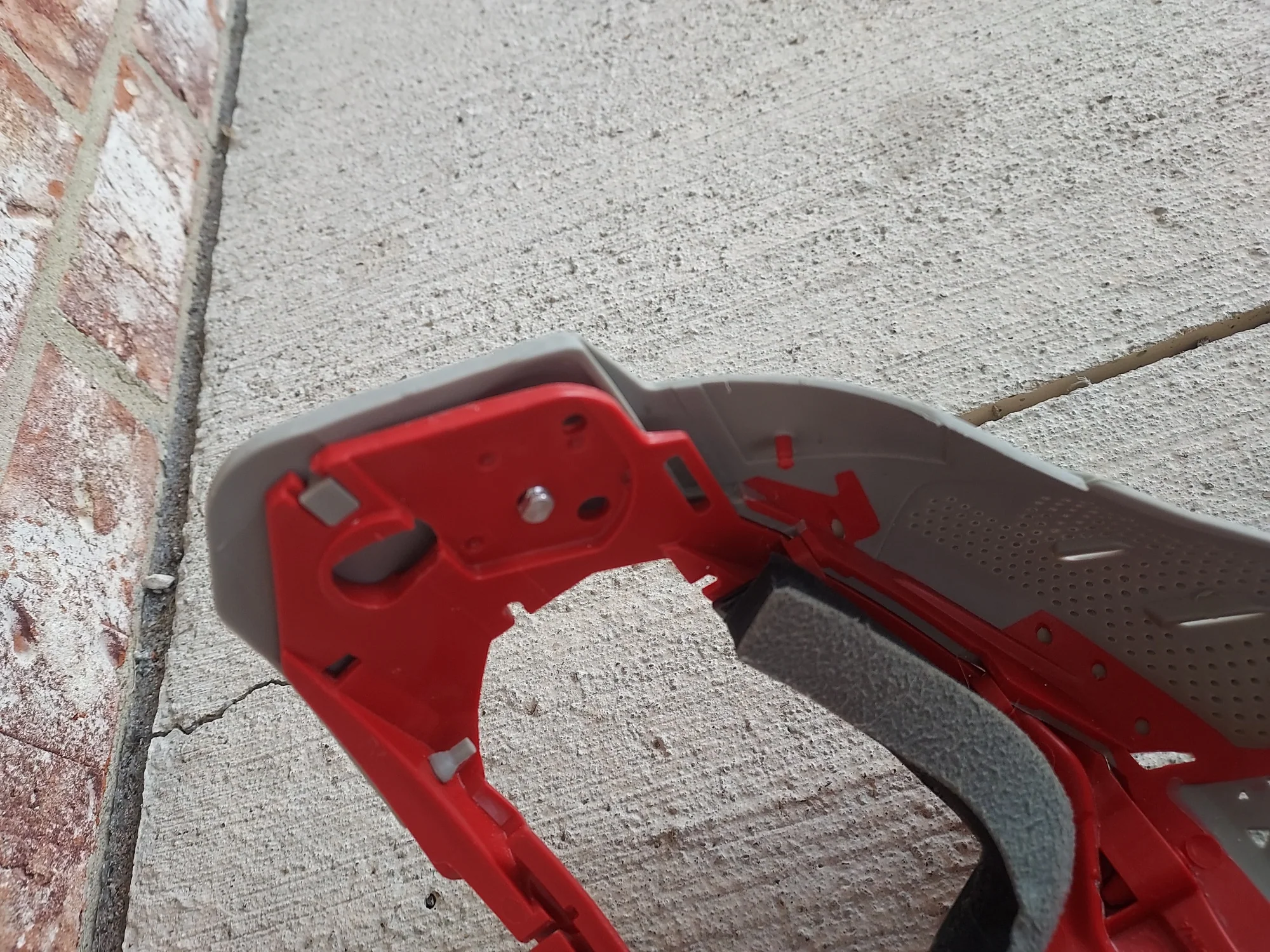 Used Empire EVS Paintball Mask FRAME ONLY - Grey / Red - Image 5