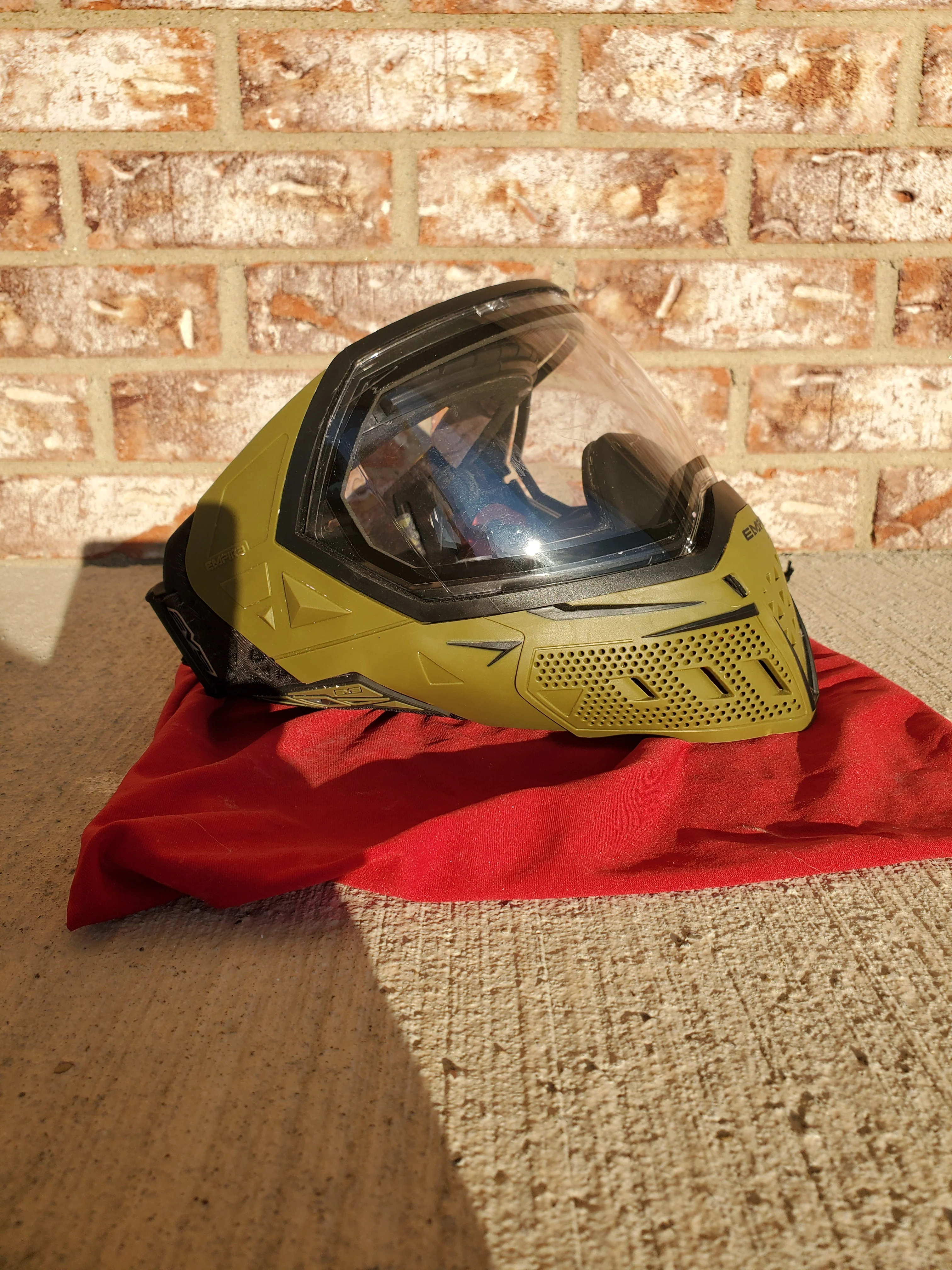 Used Empire EVS Paintball Mask - Olive - Image 2