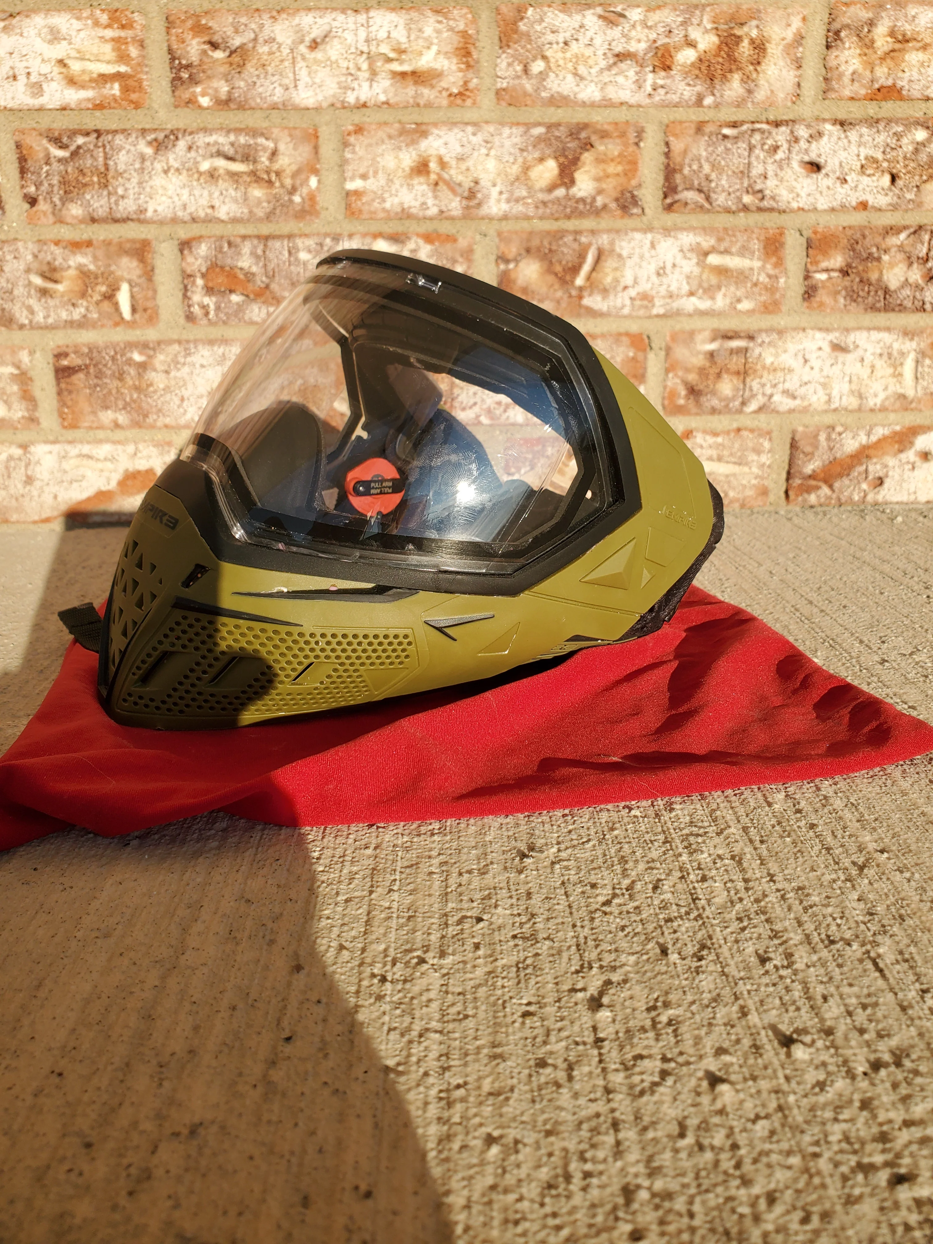 Used Empire EVS Paintball Mask - Olive - Image 3