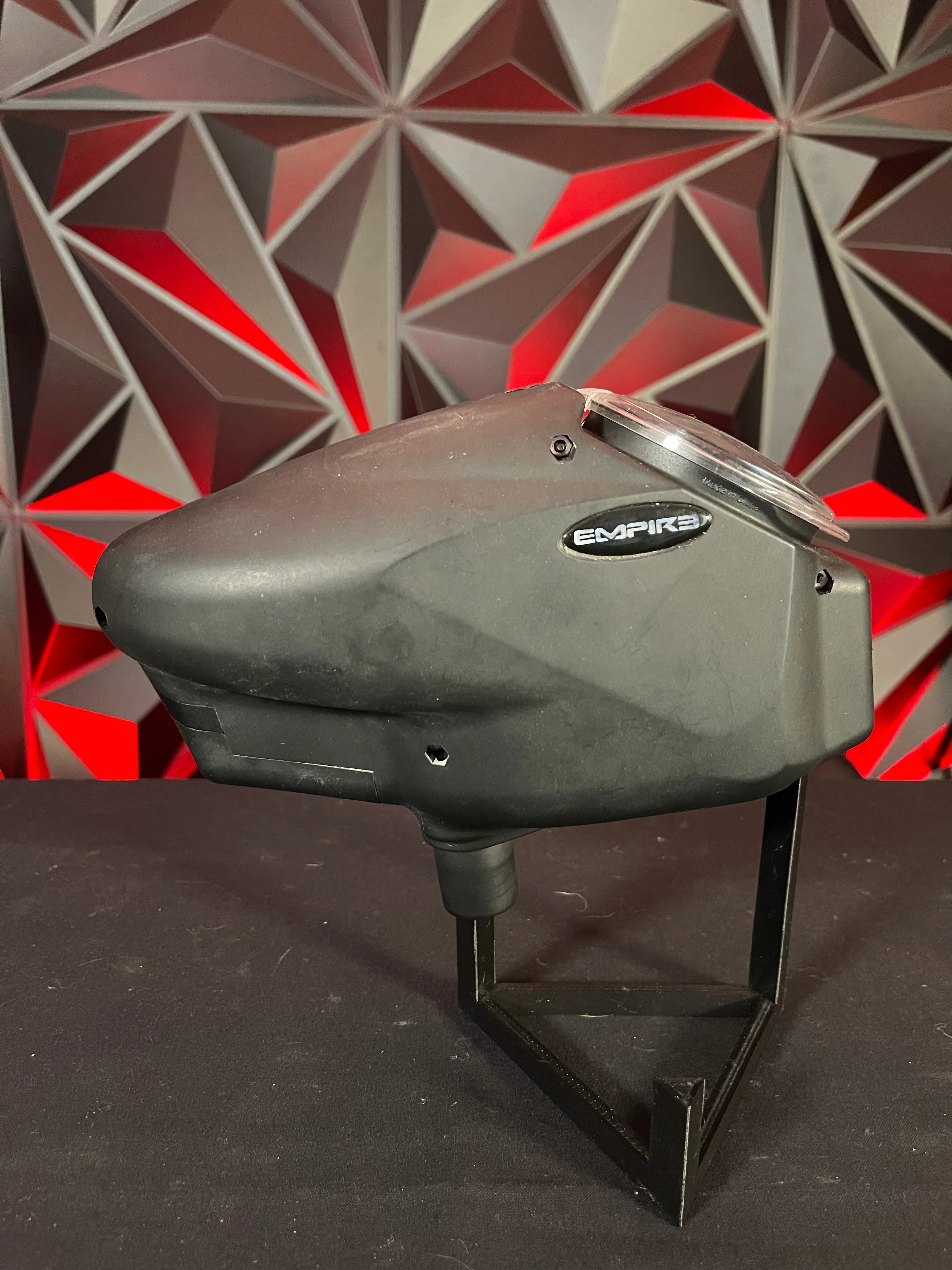 Used Empire Halo Too Paintball Loader - Black w/ Rain Lid - Image 2