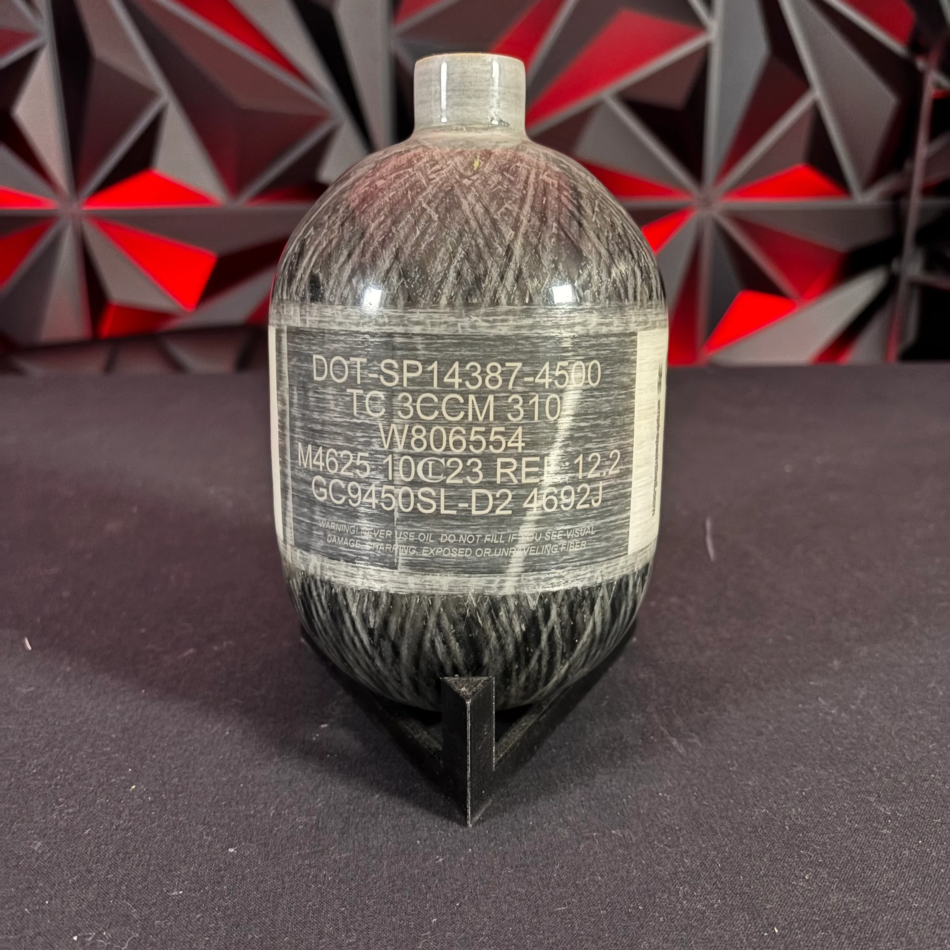 Used Empire Lite 48/4500 Paintball Tank - Clear - Image 2