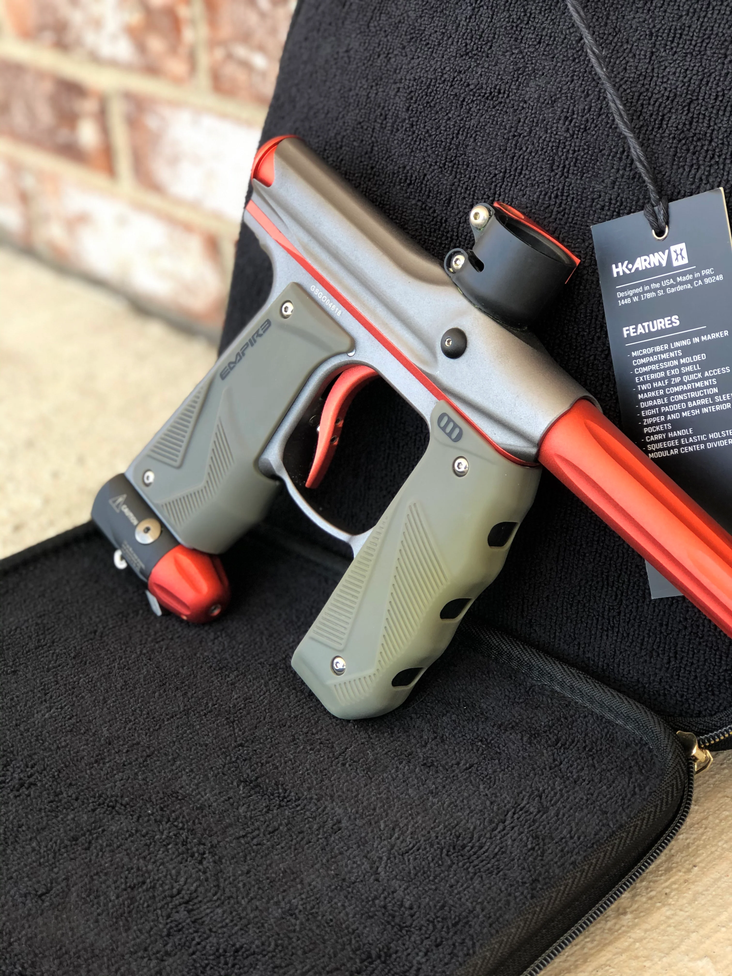 Used Empire Mini GS Paintball Gun- Grey/Organge - Image 2