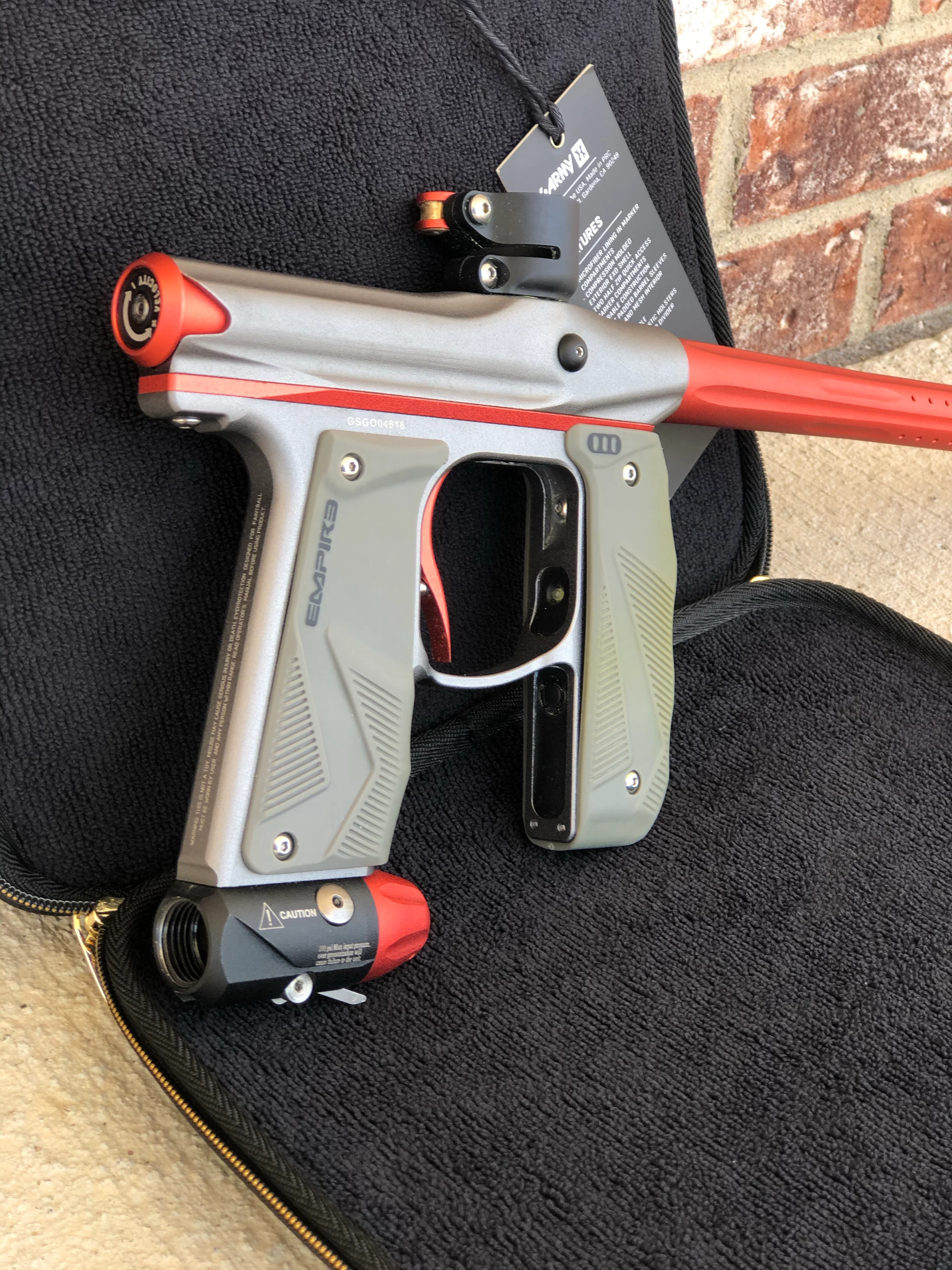 Used Empire Mini GS Paintball Gun- Grey/Organge - Image 3