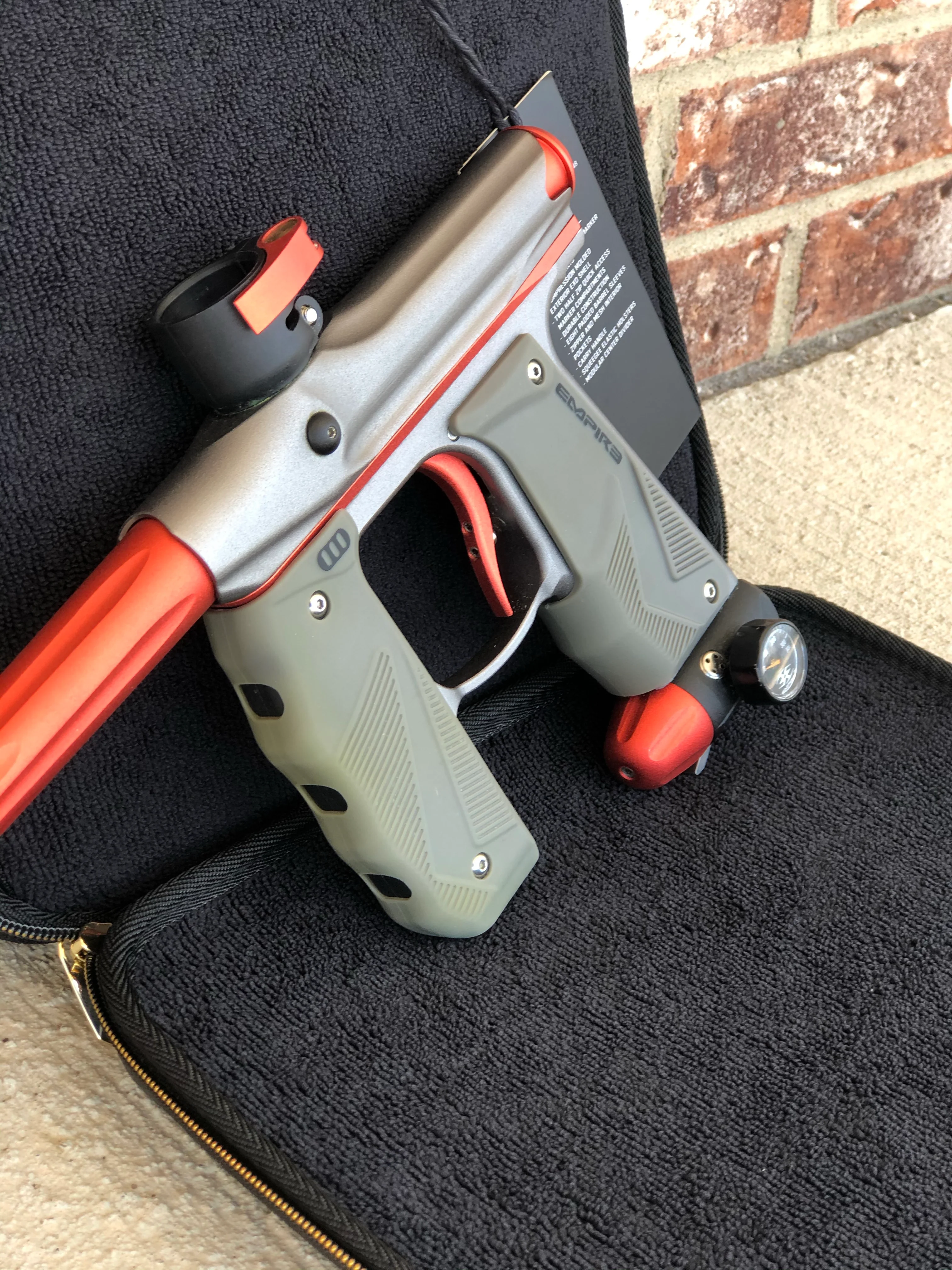Used Empire Mini GS Paintball Gun- Grey/Organge - Image 4