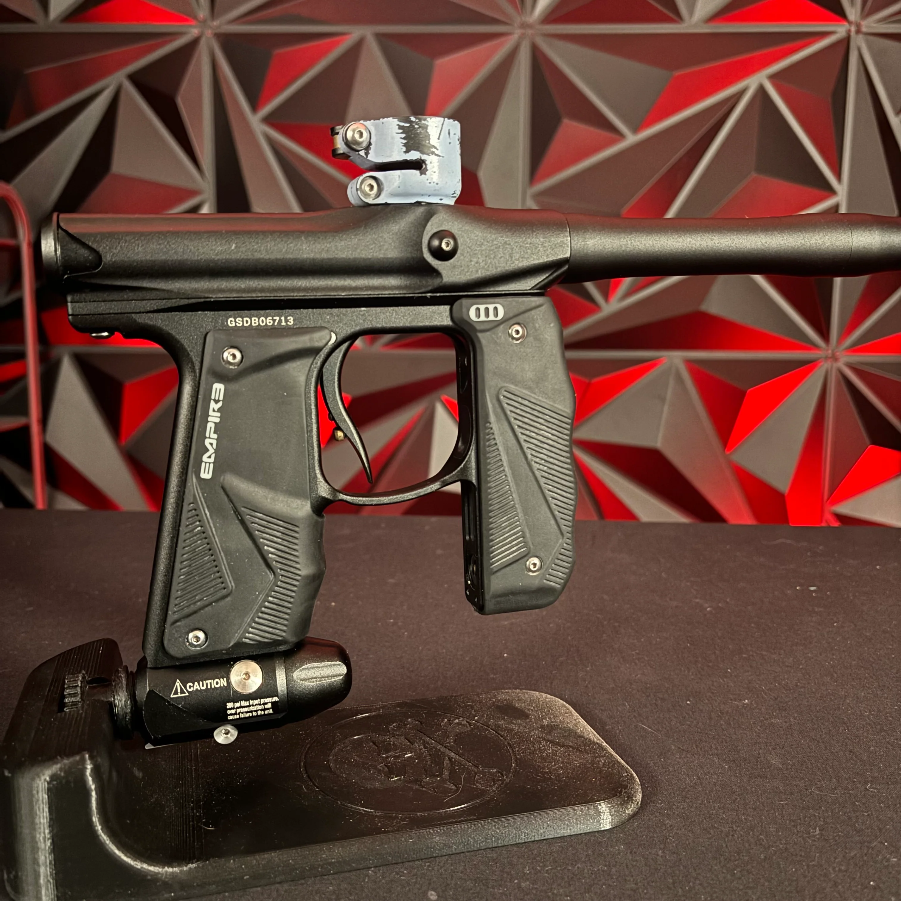 Used Empire Mini GS Paintball Gun - Dust Black w/ 2 Piece Barrel - Image 2