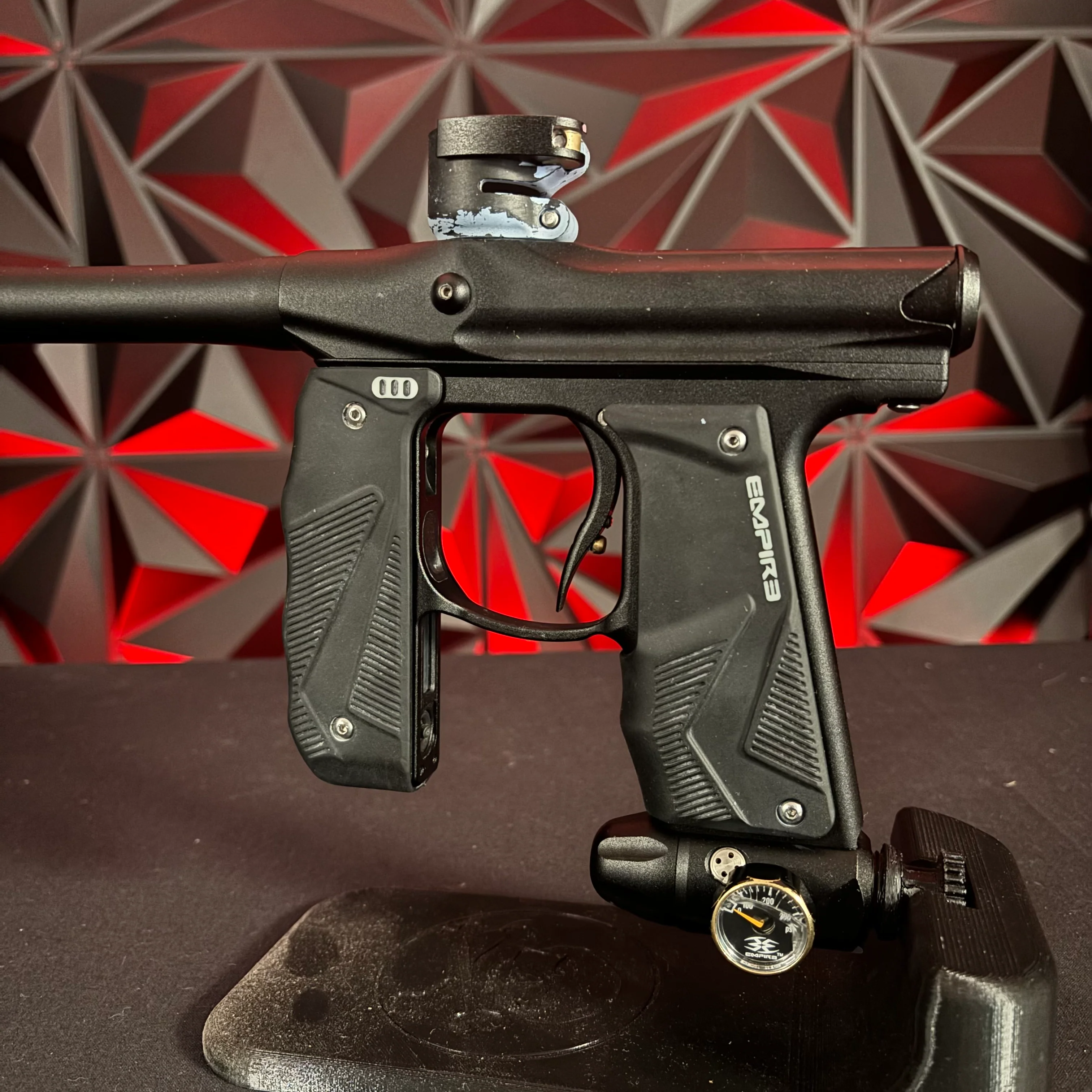 Used Empire Mini GS Paintball Gun - Dust Black w/ 2 Piece Barrel - Image 3