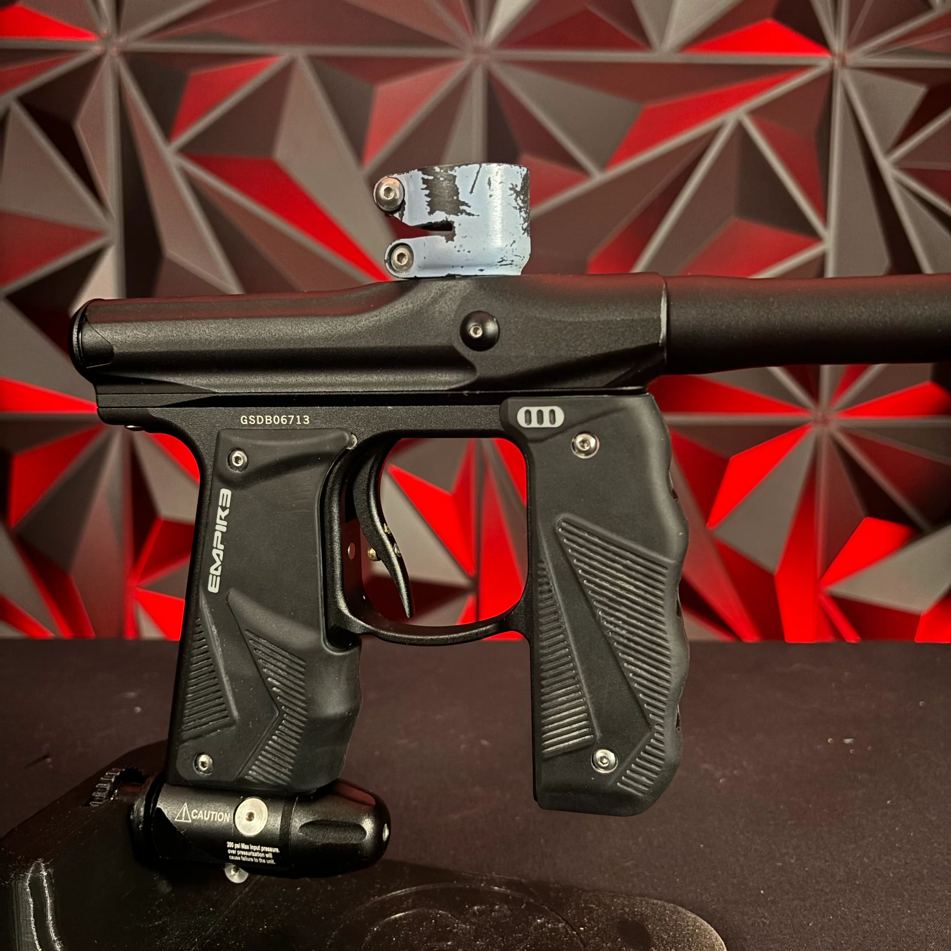 Used Empire Mini GS Paintball Gun - Dust Black w/ 2 Piece Barrel - Image 4