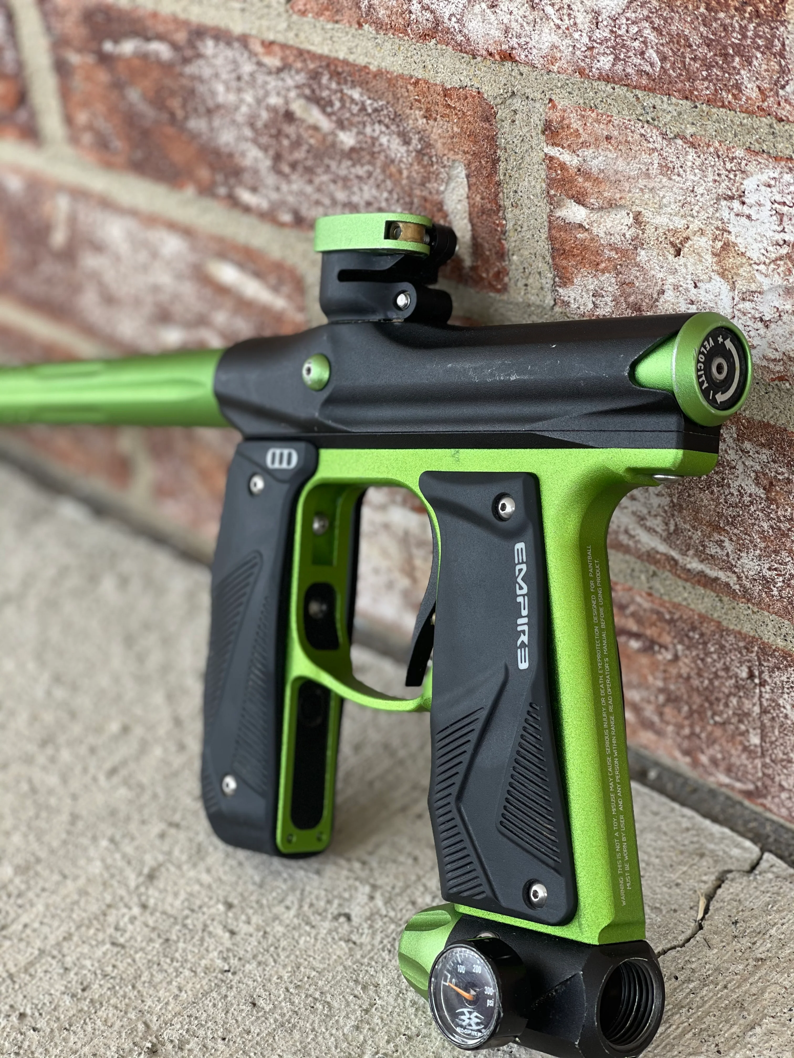 Used Empire Mini GS Paintball Gun - Black/Lime - Image 2