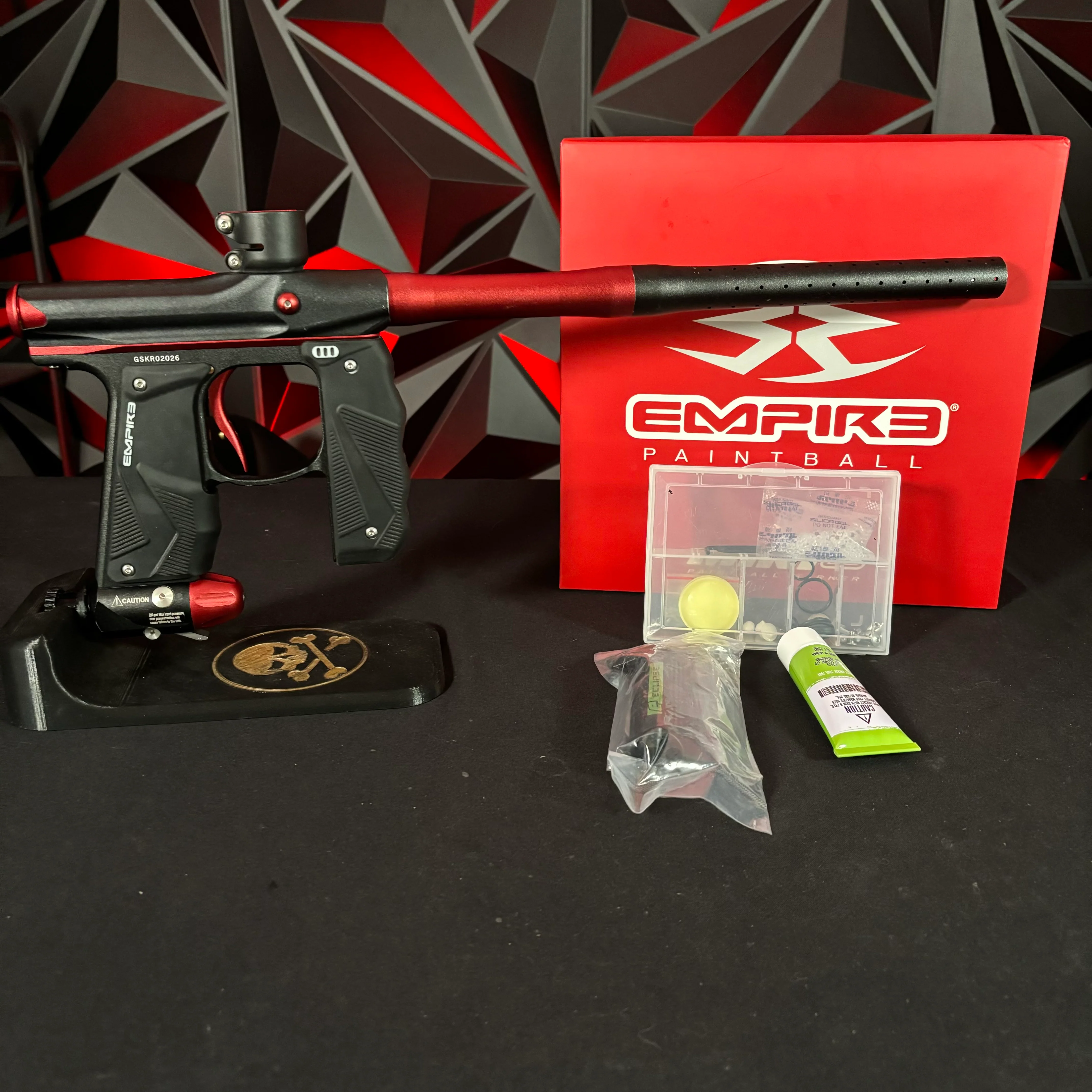 Used Empire Mini GS Paintball Gun- Black / Red