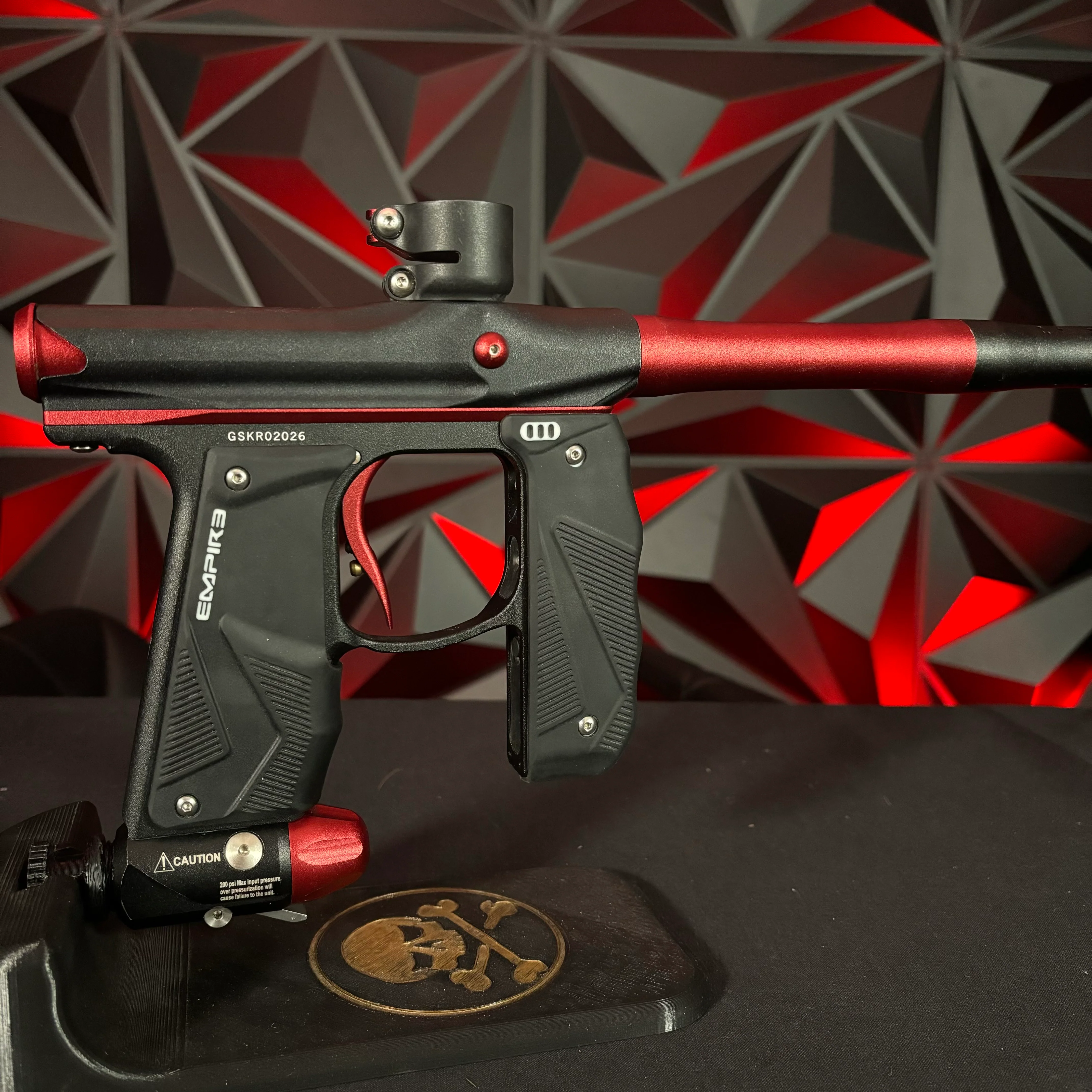 Used Empire Mini GS Paintball Gun- Black / Red - Image 2