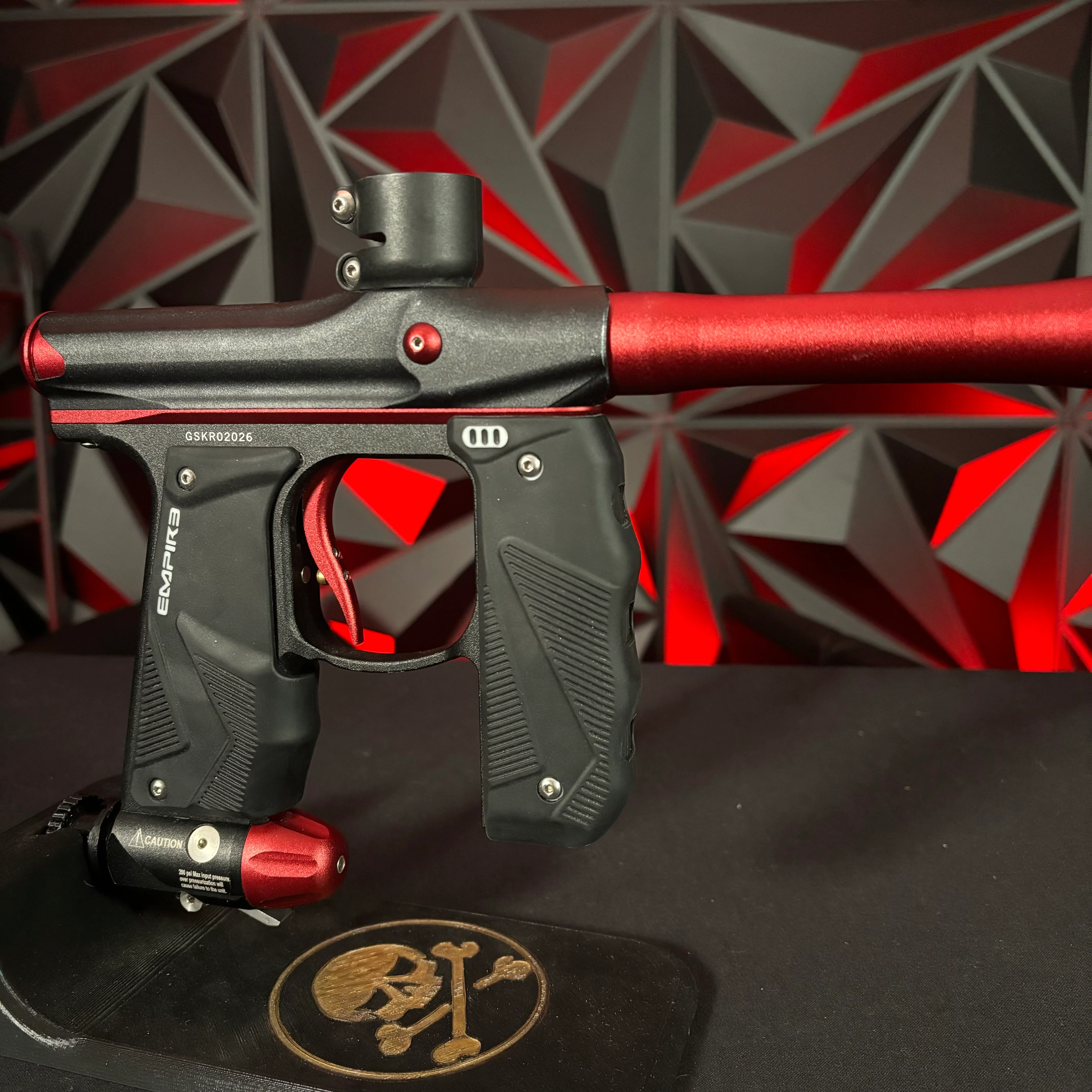 Used Empire Mini GS Paintball Gun- Black / Red - Image 4