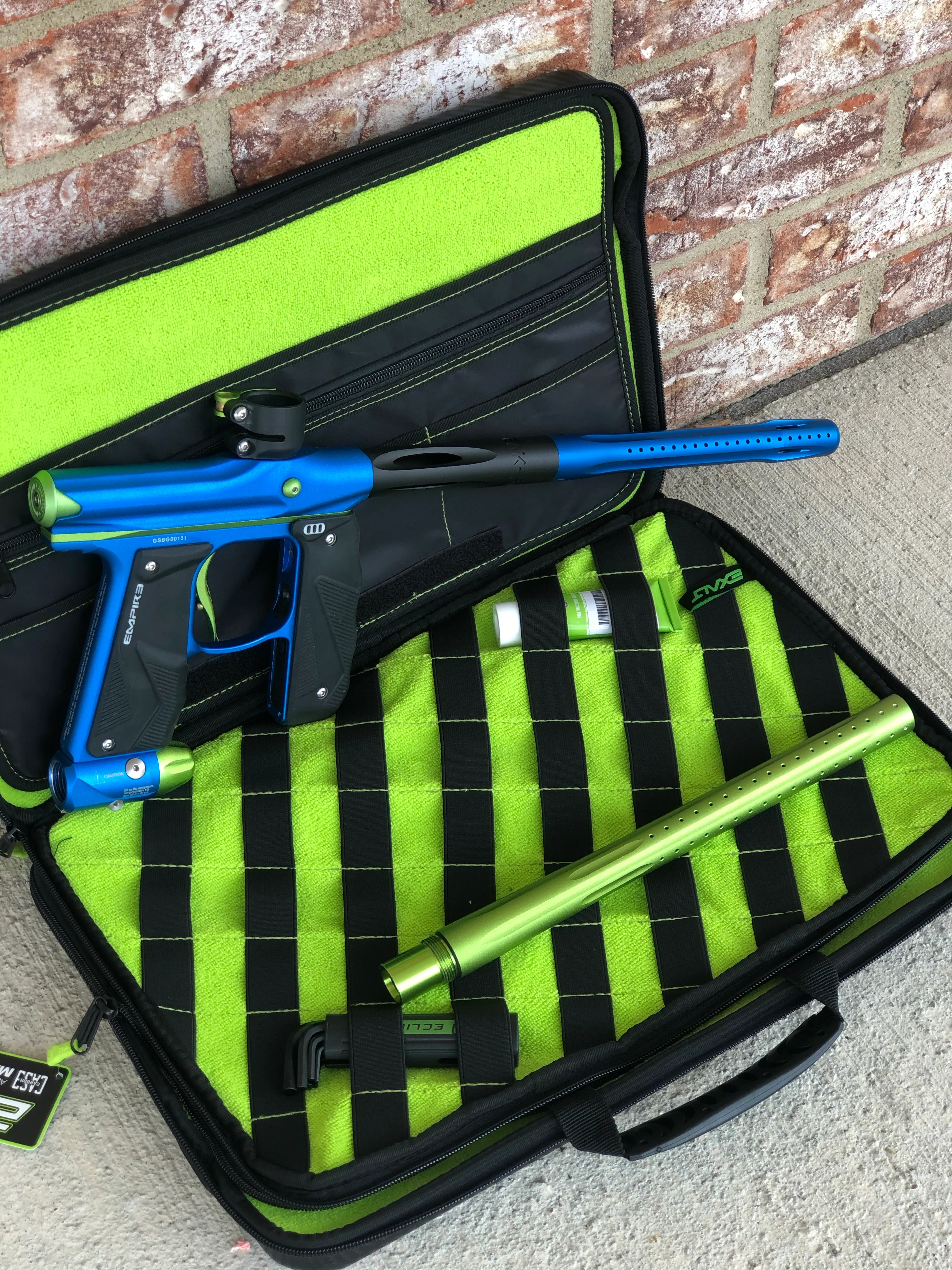 Used Empire Mini GS Paintball Gun- Blue/Lime - Image 5
