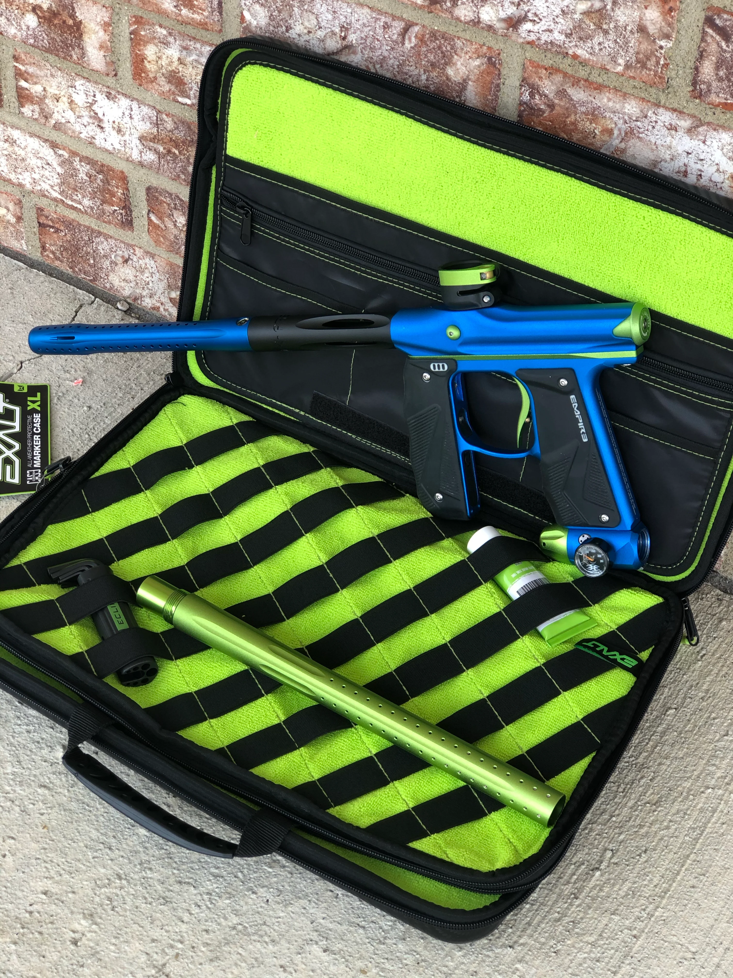 Used Empire Mini GS Paintball Gun- Blue/Lime - Image 6