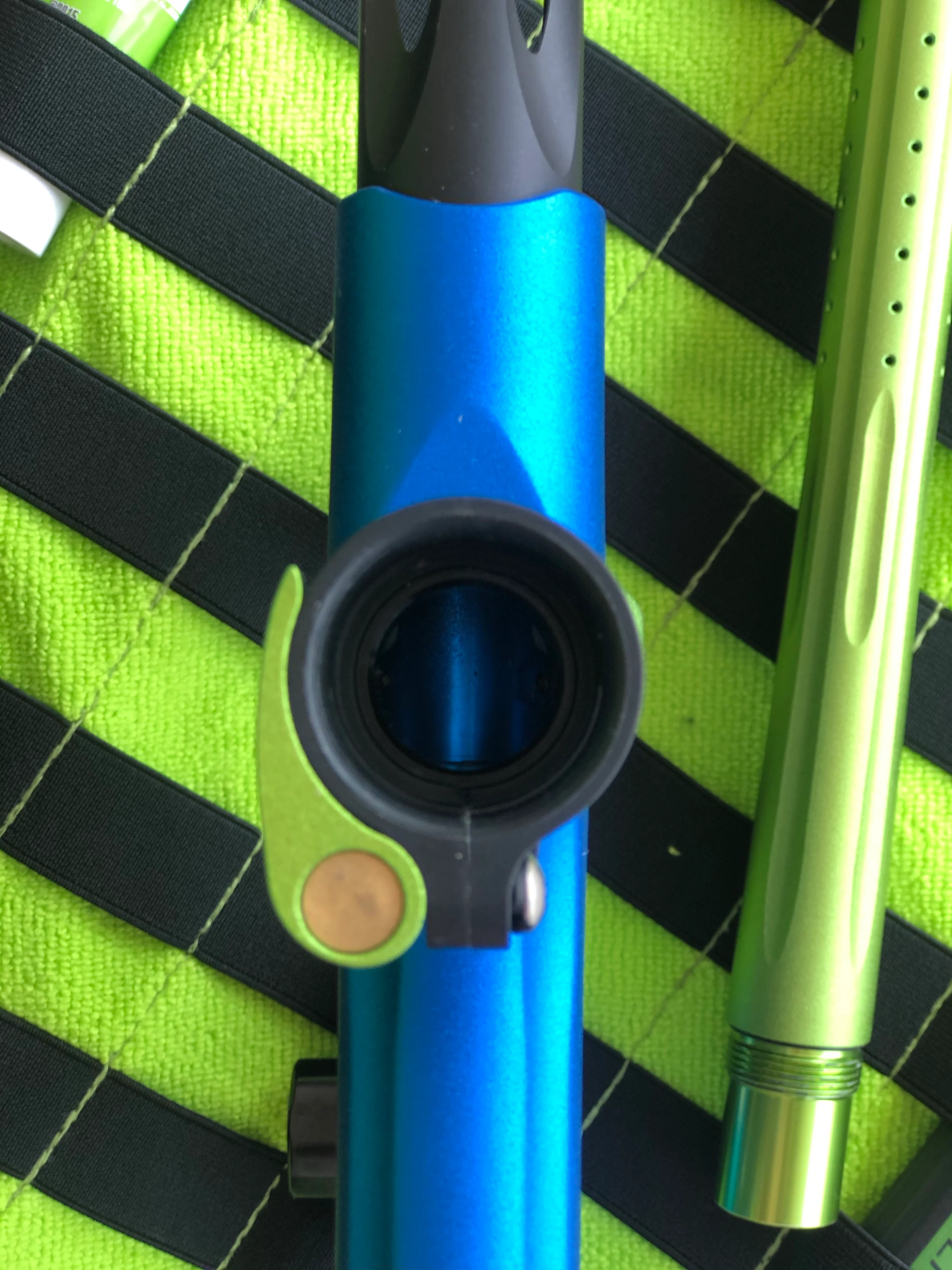 Used Empire Mini GS Paintball Gun- Blue/Lime - Image 7