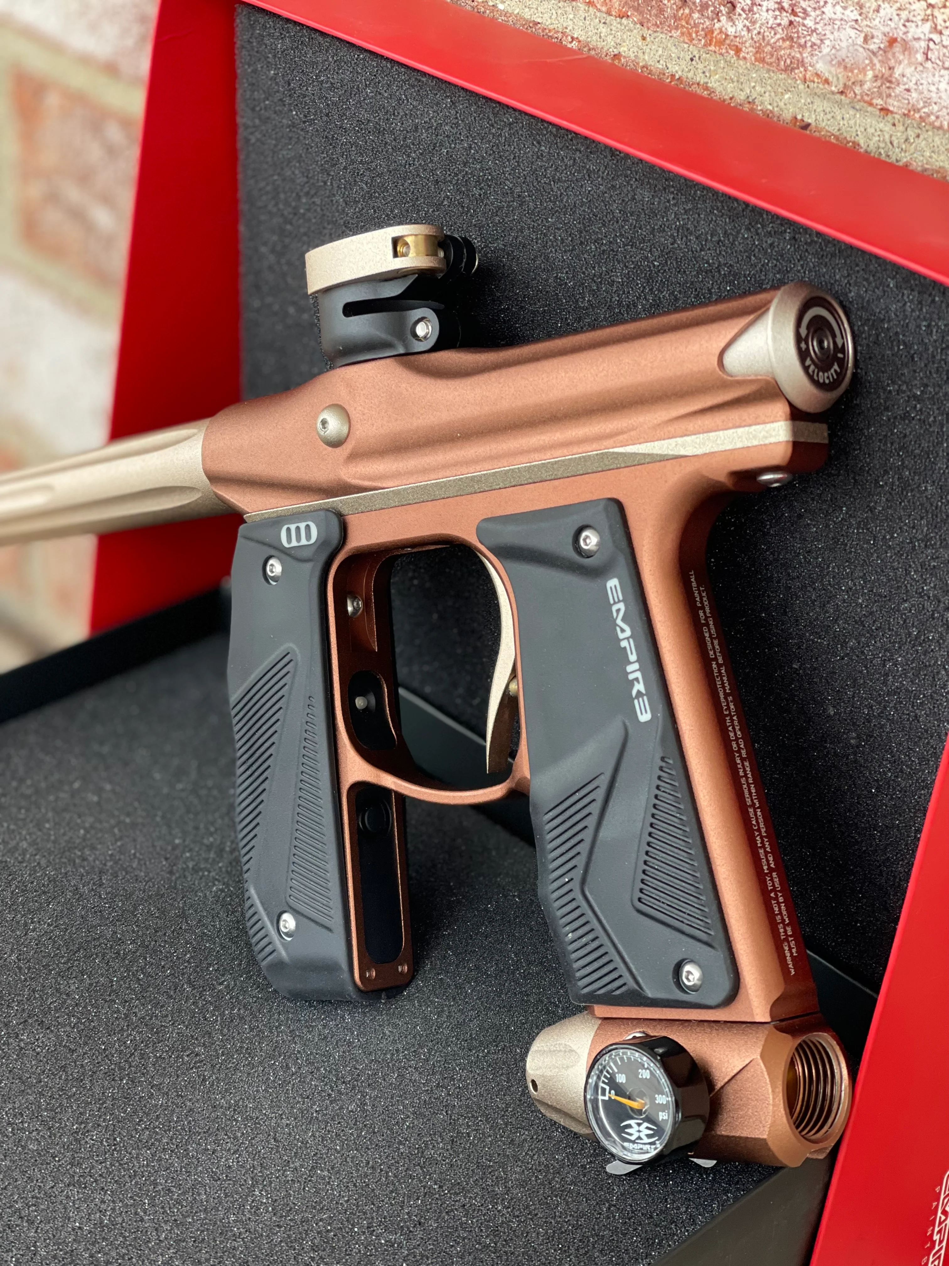 Used Empire Mini GS Paintball Gun- Bronze/Tan - Image 2