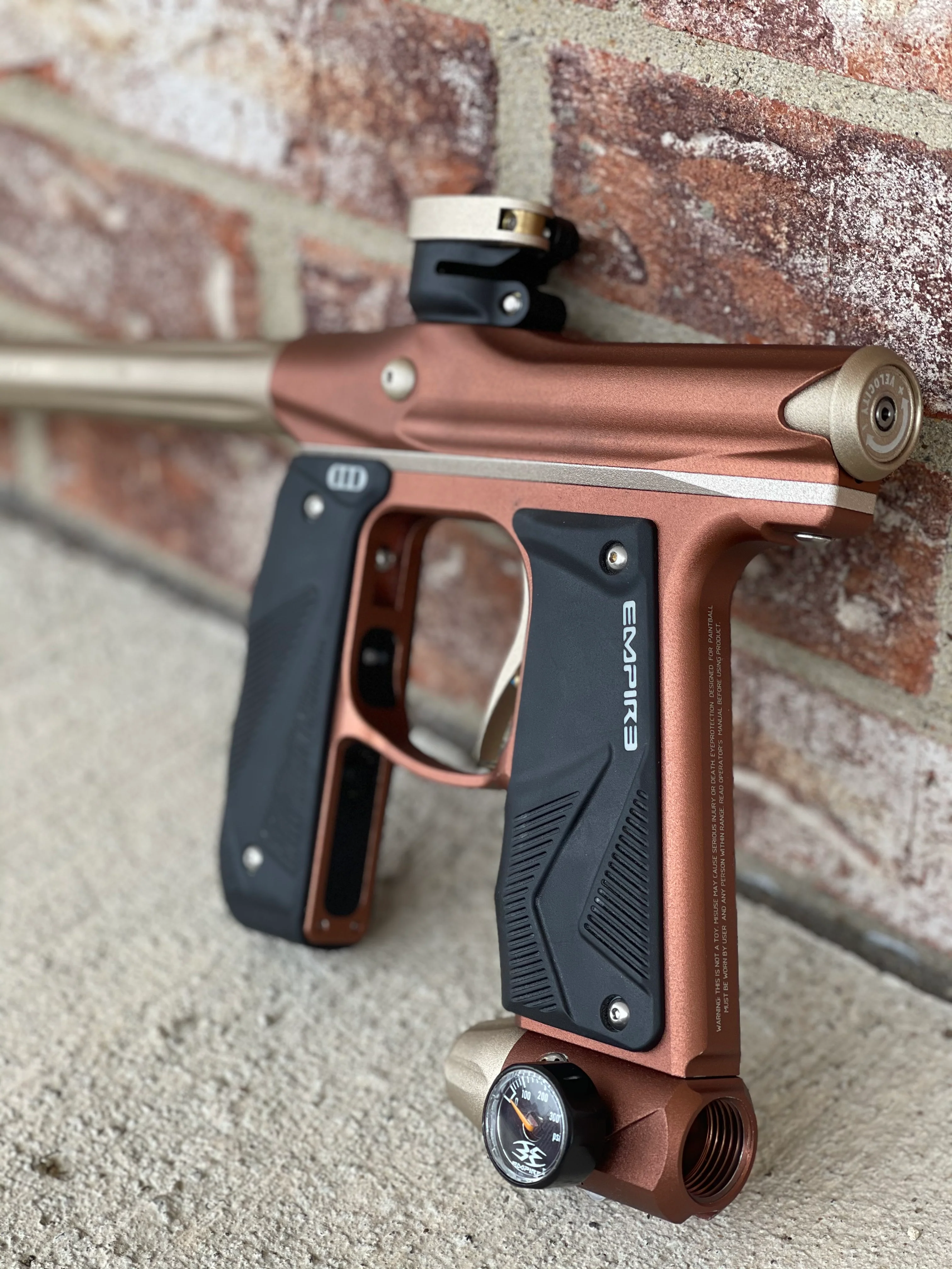 Used Empire Mini GS Paintball Gun - Brown / Tan - Image 3