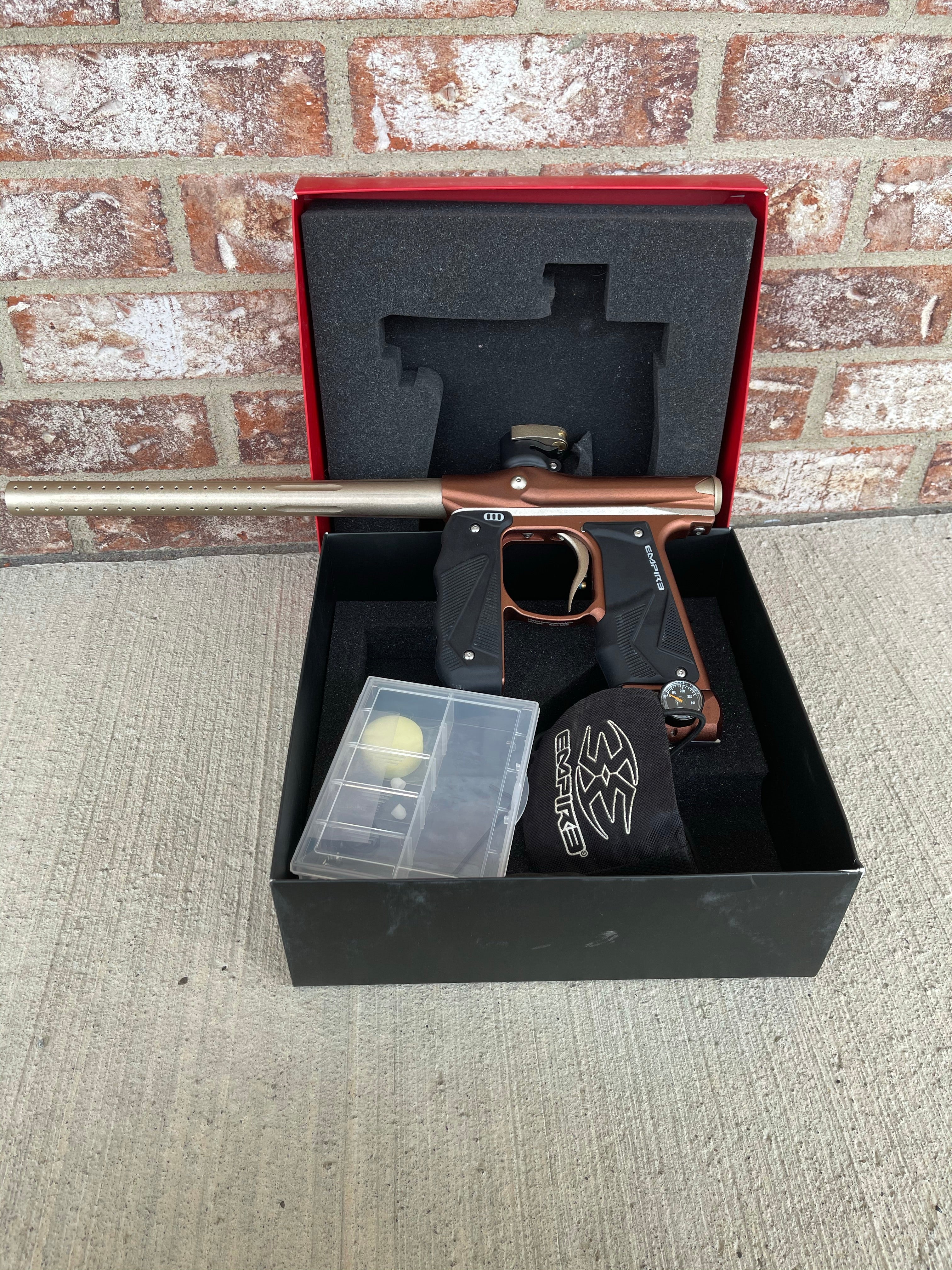 Used Empire Mini GS Paintball Gun - Brown / Tan - Image 5