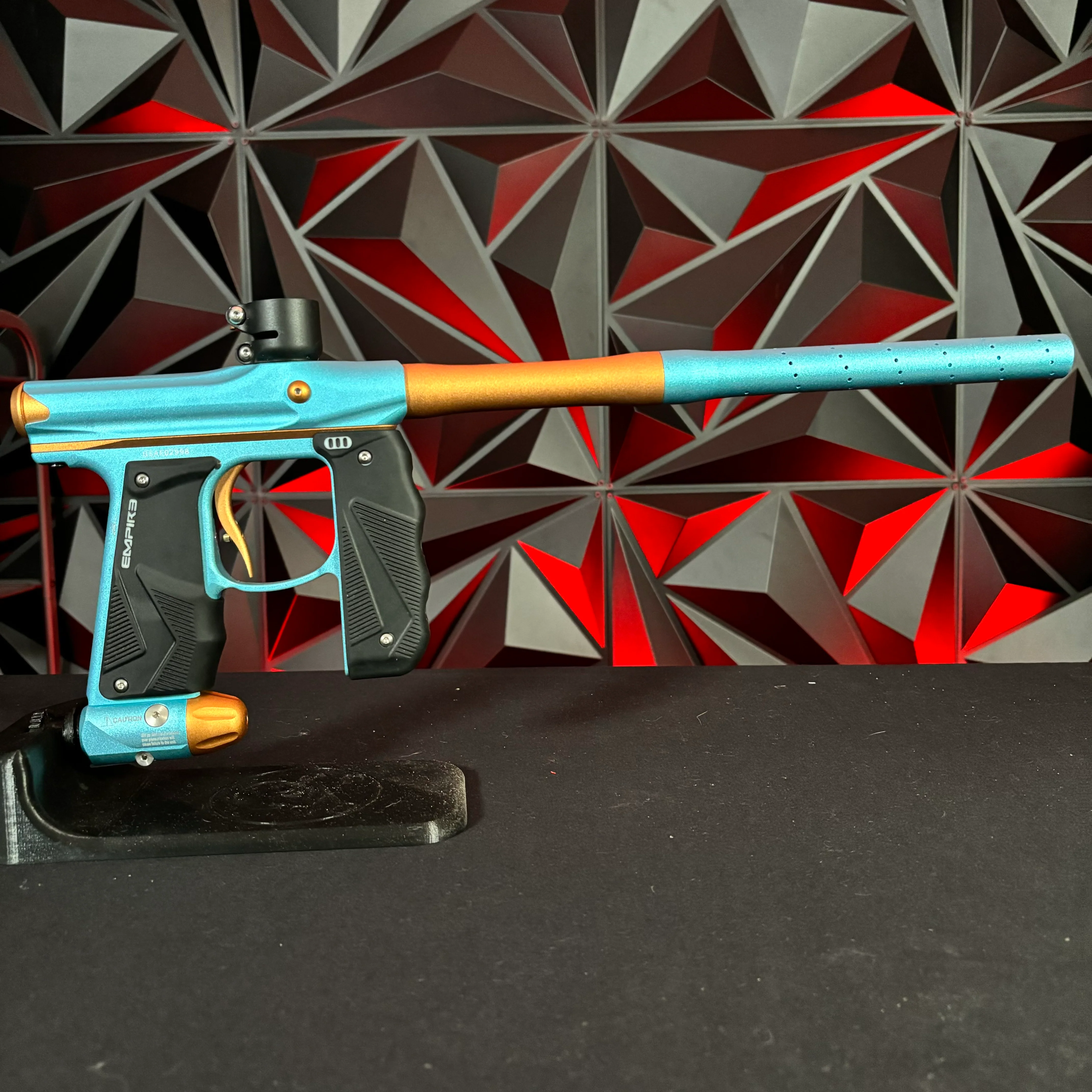 Used Empire Mini GS Paintball Gun - Dust Aqua/Orange - Image 5