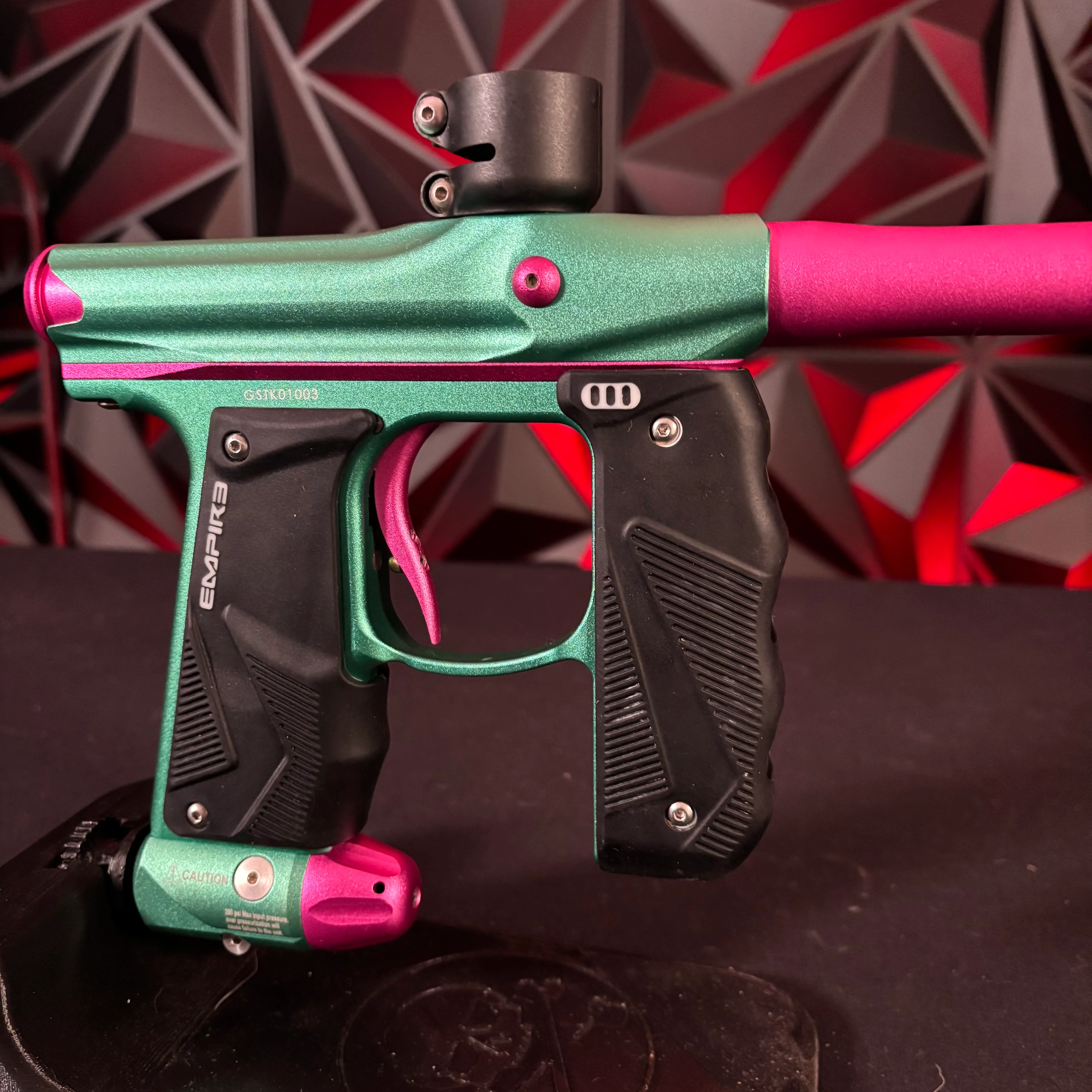 Used Empire Mini GS Paintball Gun- Teal/ Hot pink - Image 3