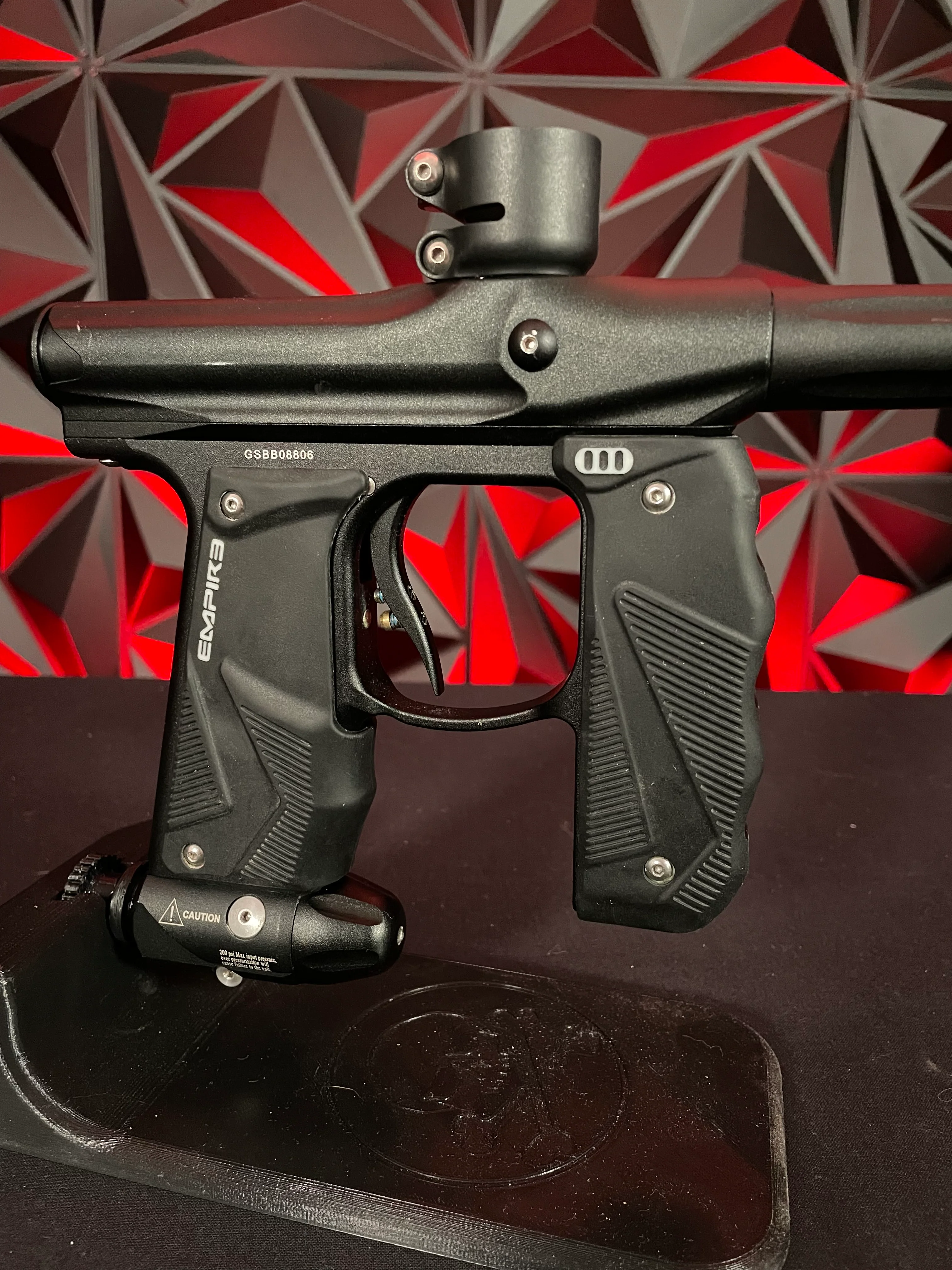 Used Empire Mini GS Paintball Gun - Dust Black *1 Piece Barrel* - Image 3