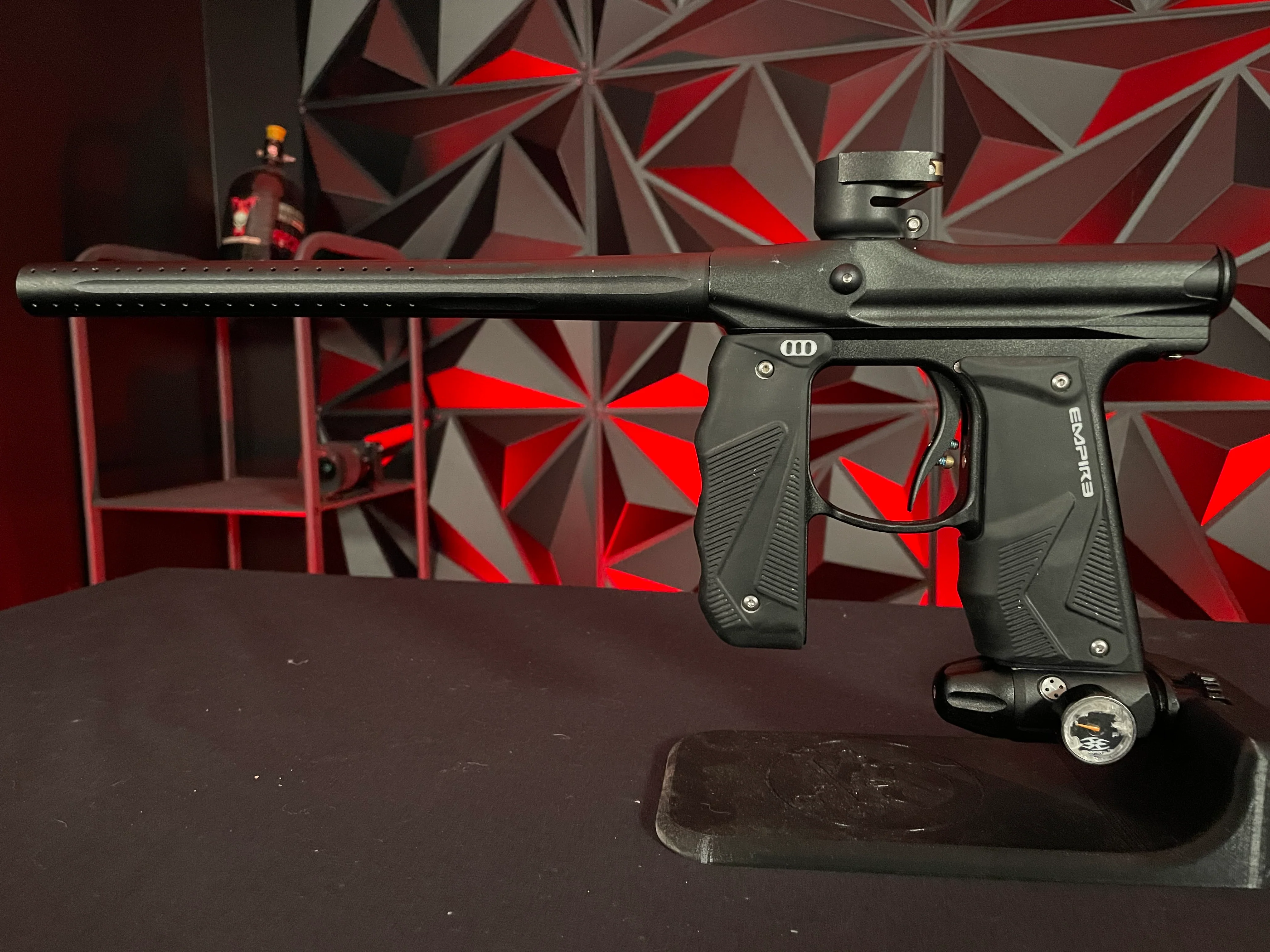 Used Empire Mini GS Paintball Gun - Dust Black *1 Piece Barrel* - Image 6