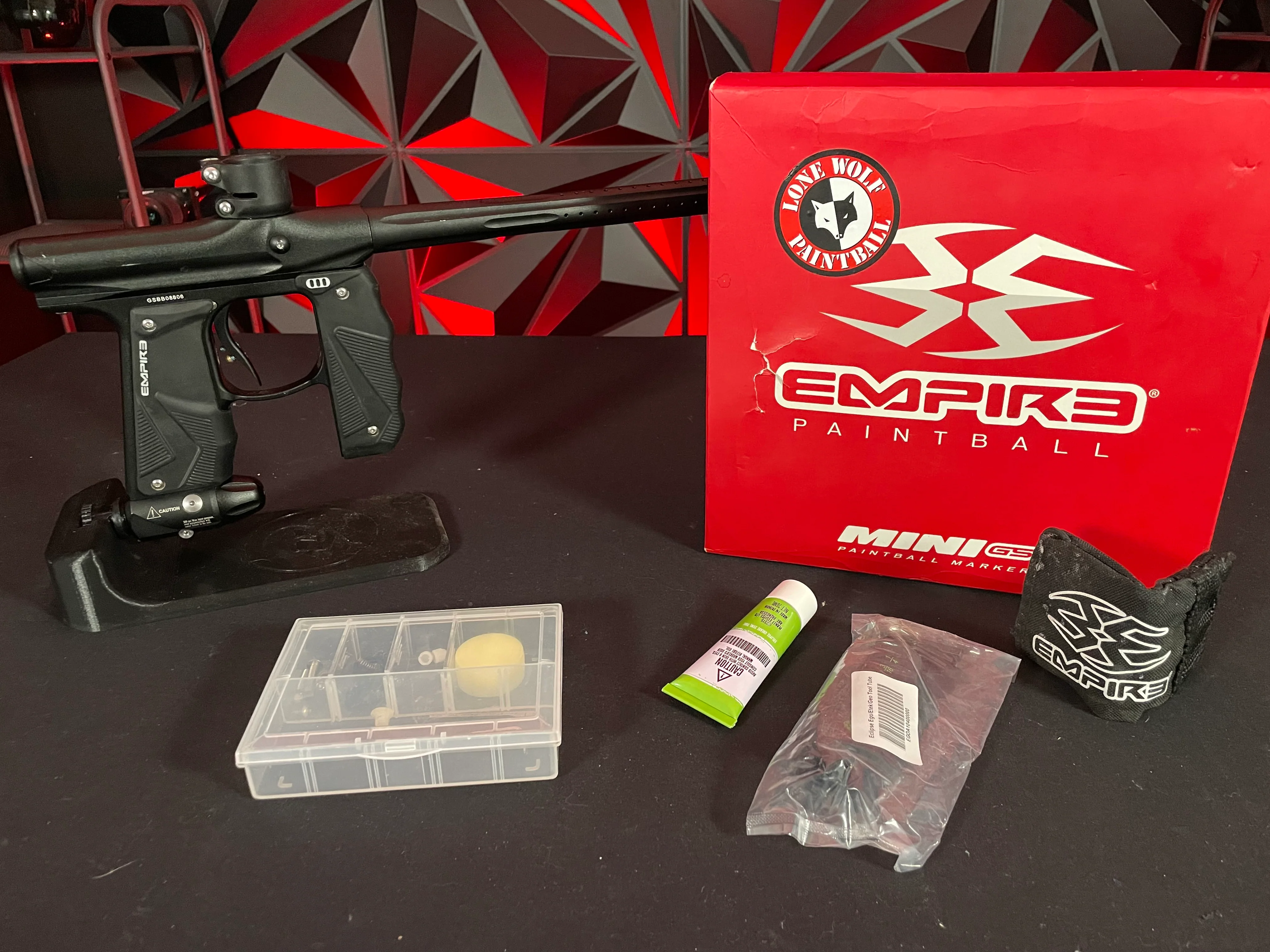 Used Empire Mini GS Paintball Gun - Dust Black *1 Piece Barrel* - Image 7