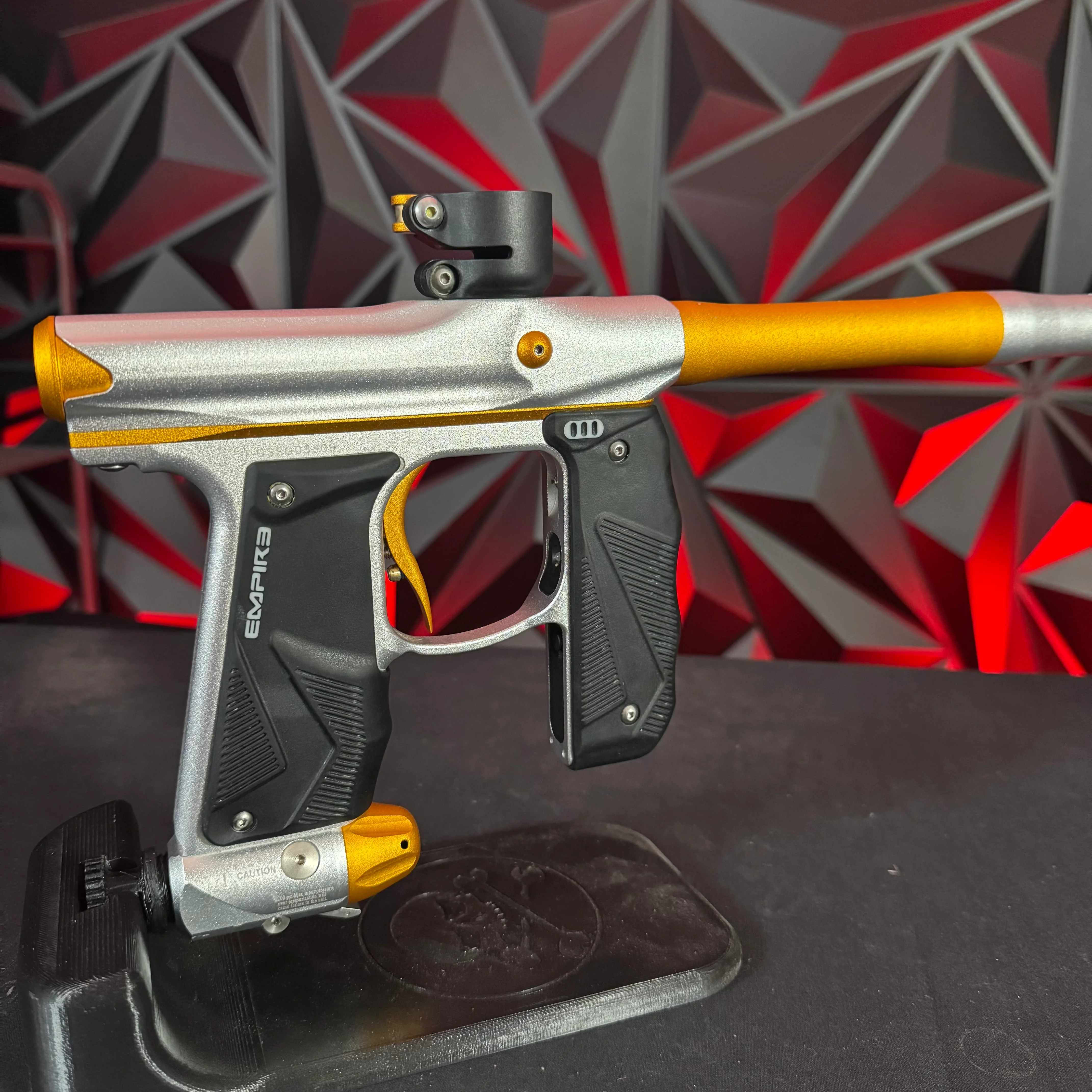 Used Empire Mini GS Paintball Gun - Dust Silver / Gold - Image 2