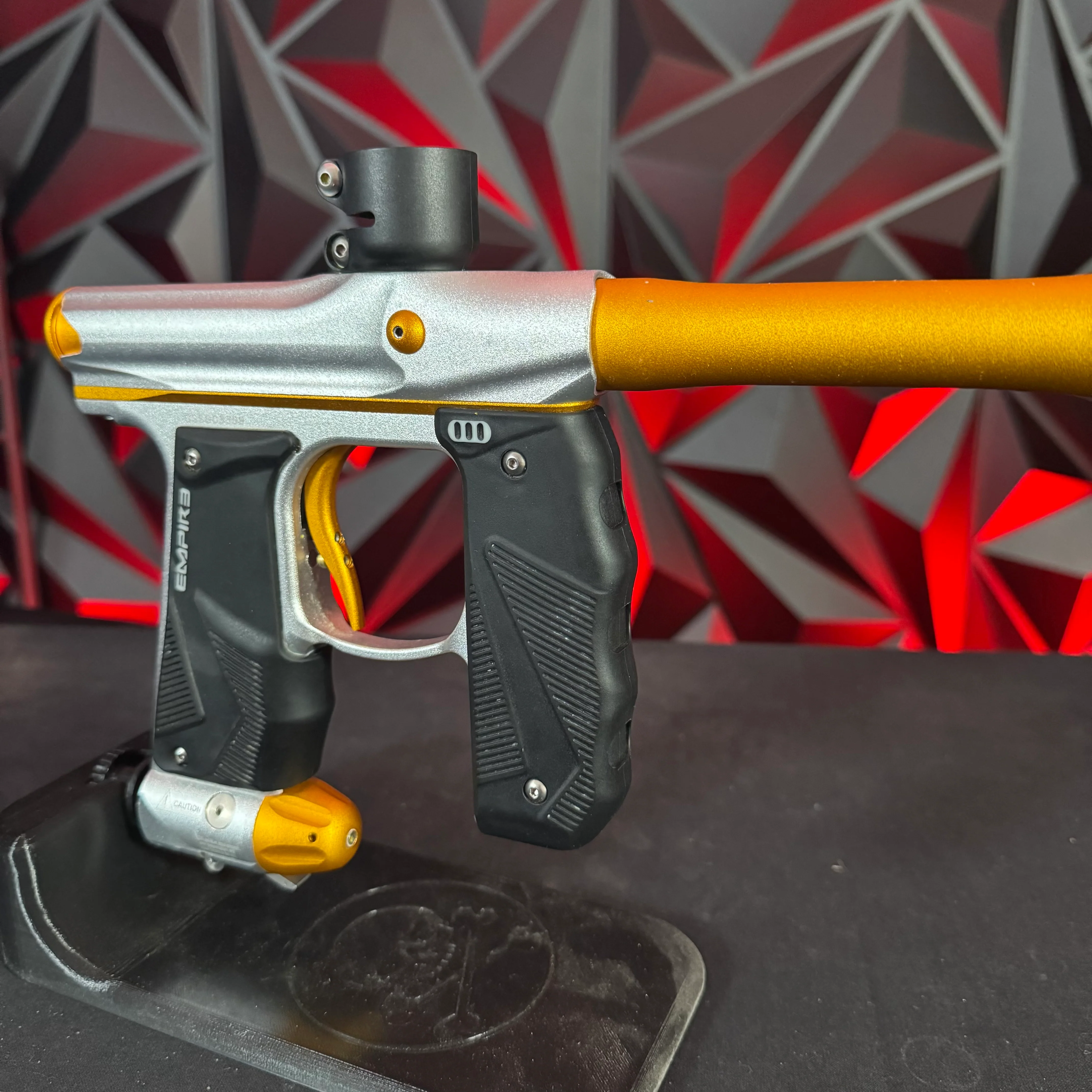 Used Empire Mini GS Paintball Gun - Dust Silver / Gold - Image 3