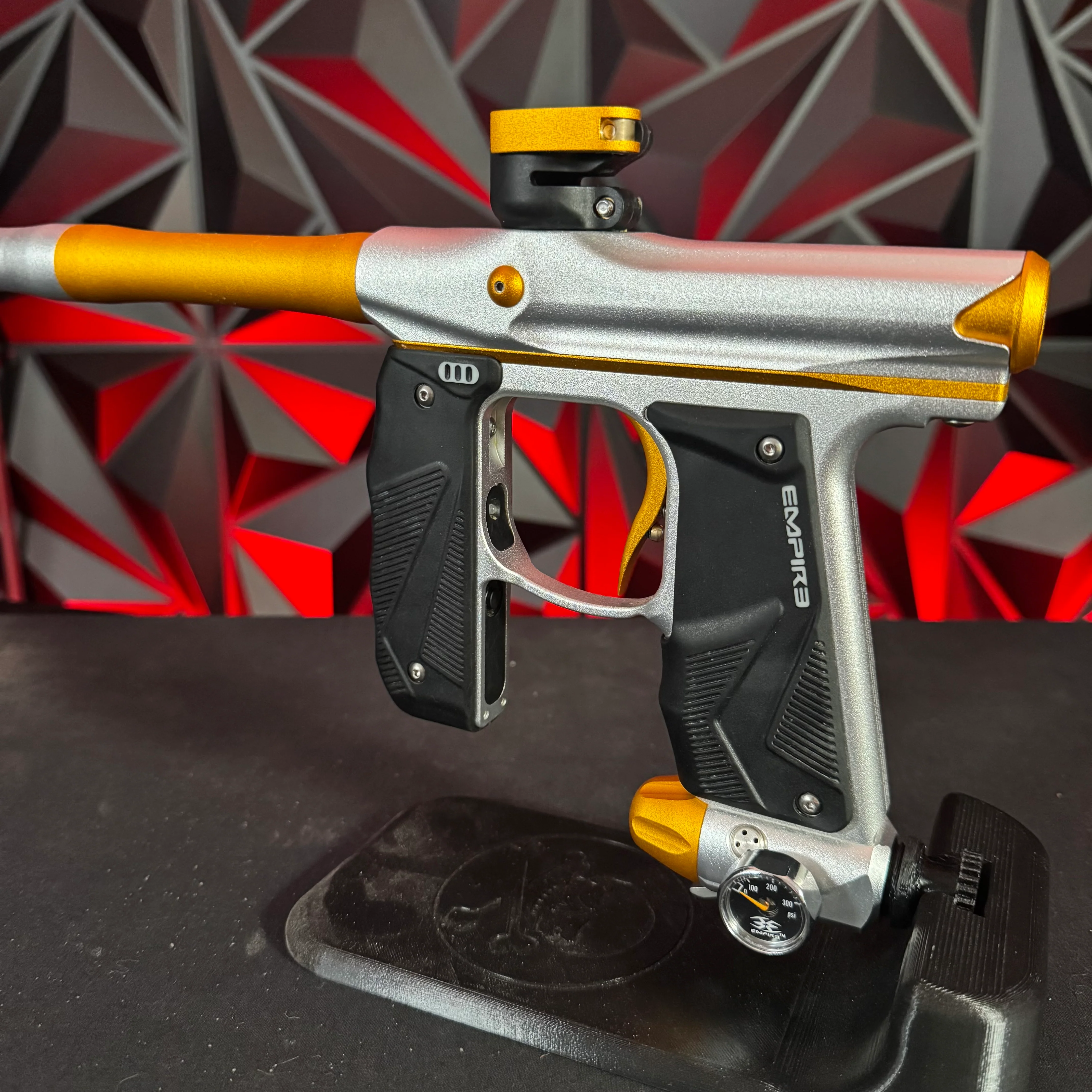Used Empire Mini GS Paintball Gun - Dust Silver / Gold - Image 4