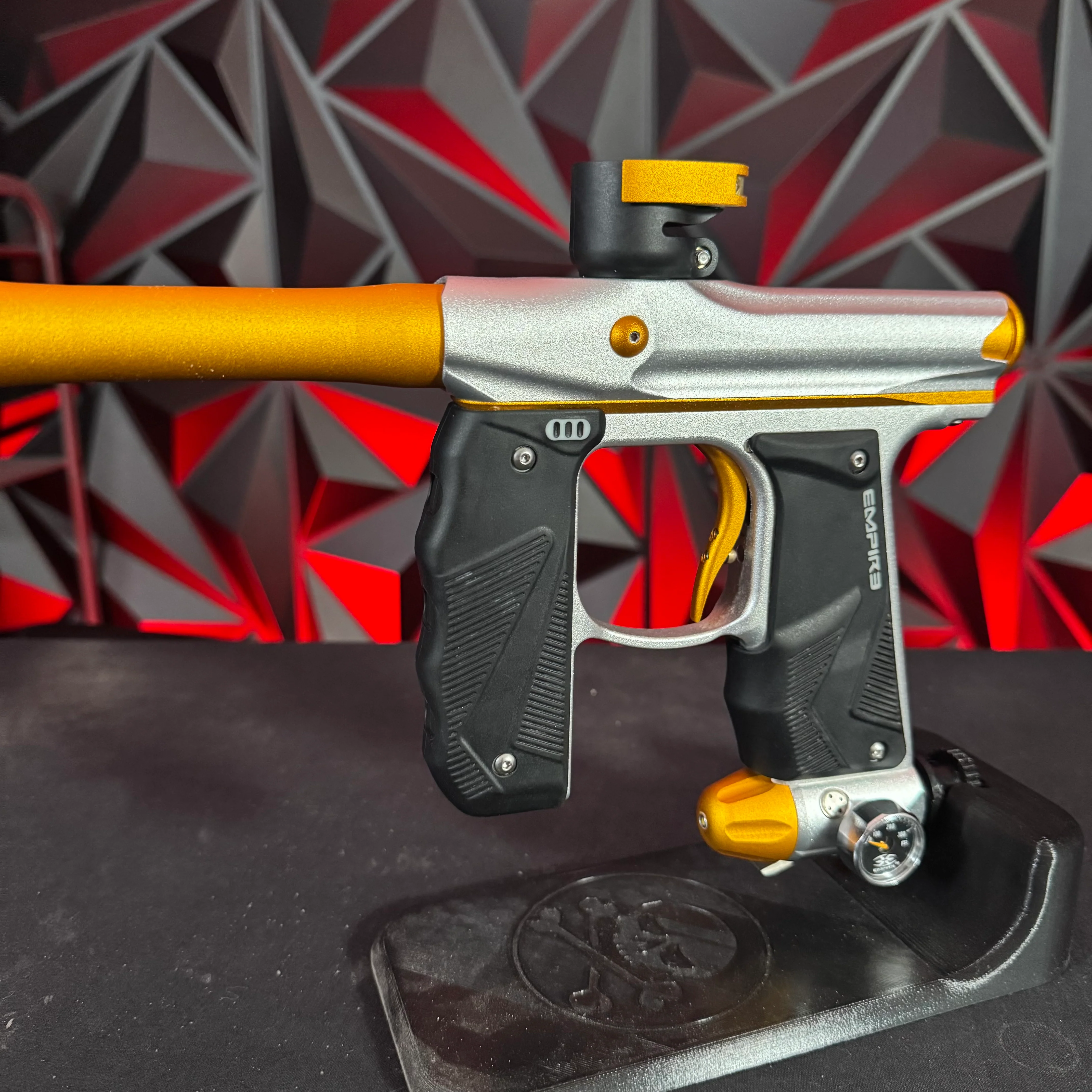 Used Empire Mini GS Paintball Gun - Dust Silver / Gold - Image 5