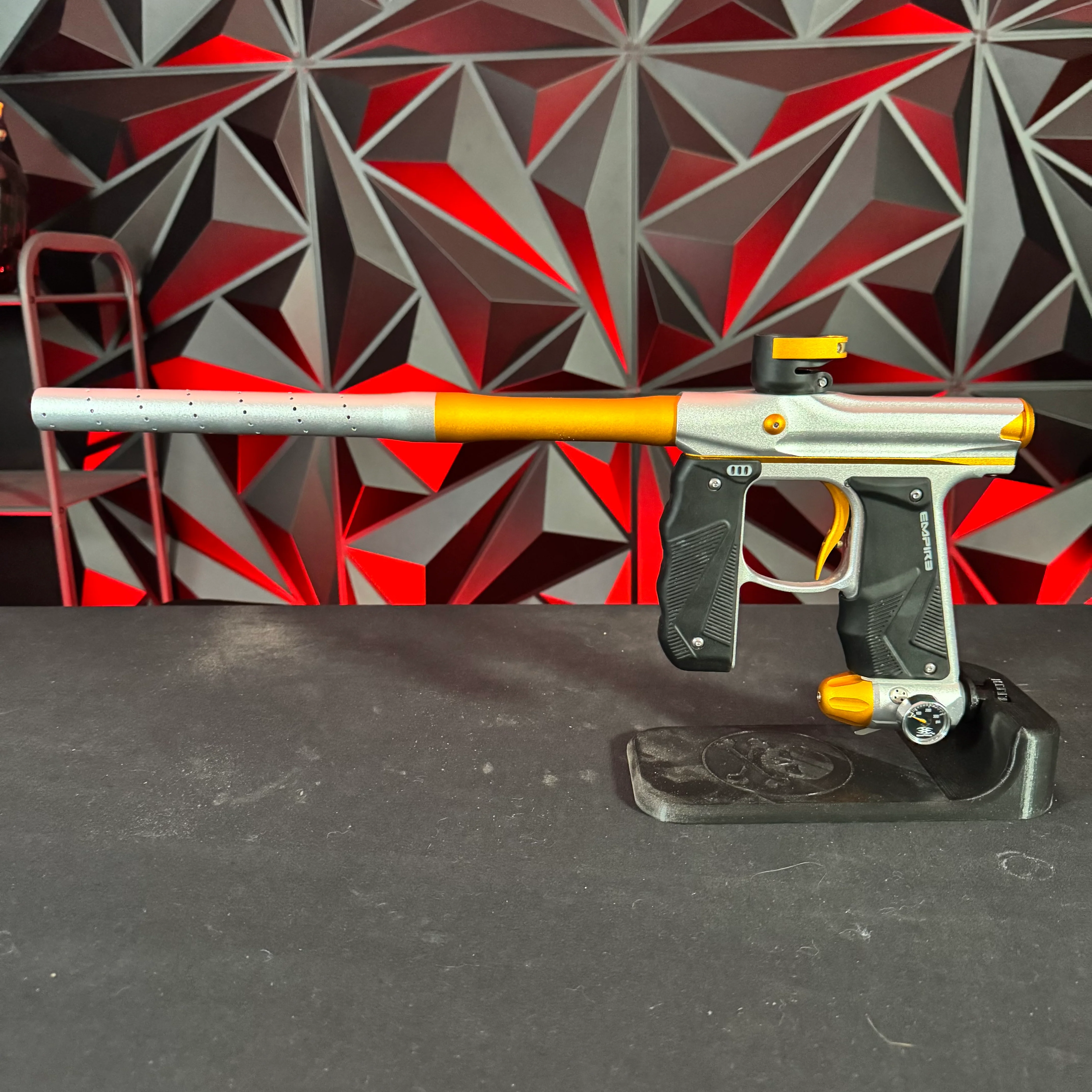Used Empire Mini GS Paintball Gun - Dust Silver / Gold - Image 6