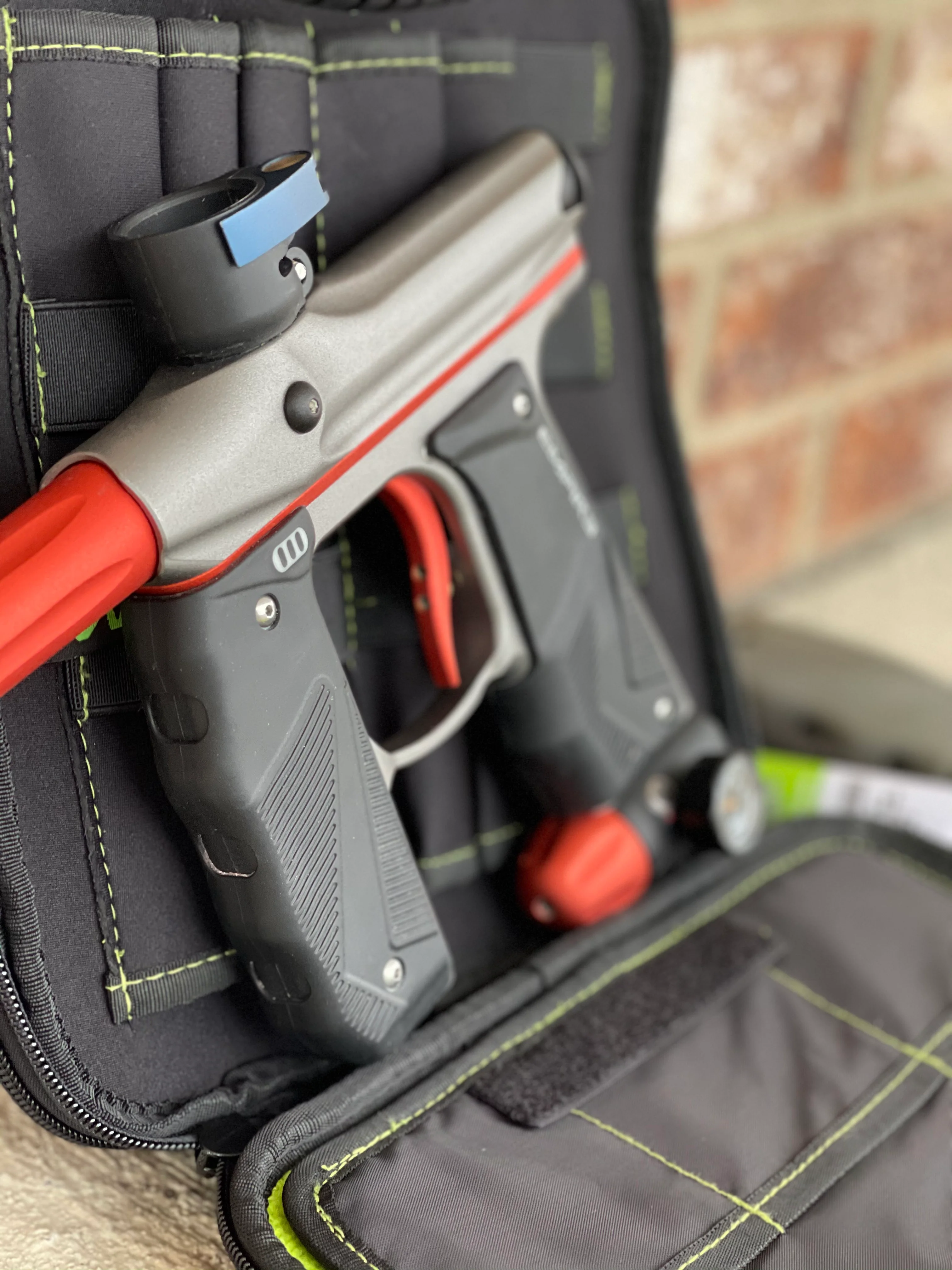 Used Empire Mini GS Paintball Gun - Grey / Orange - Image 3