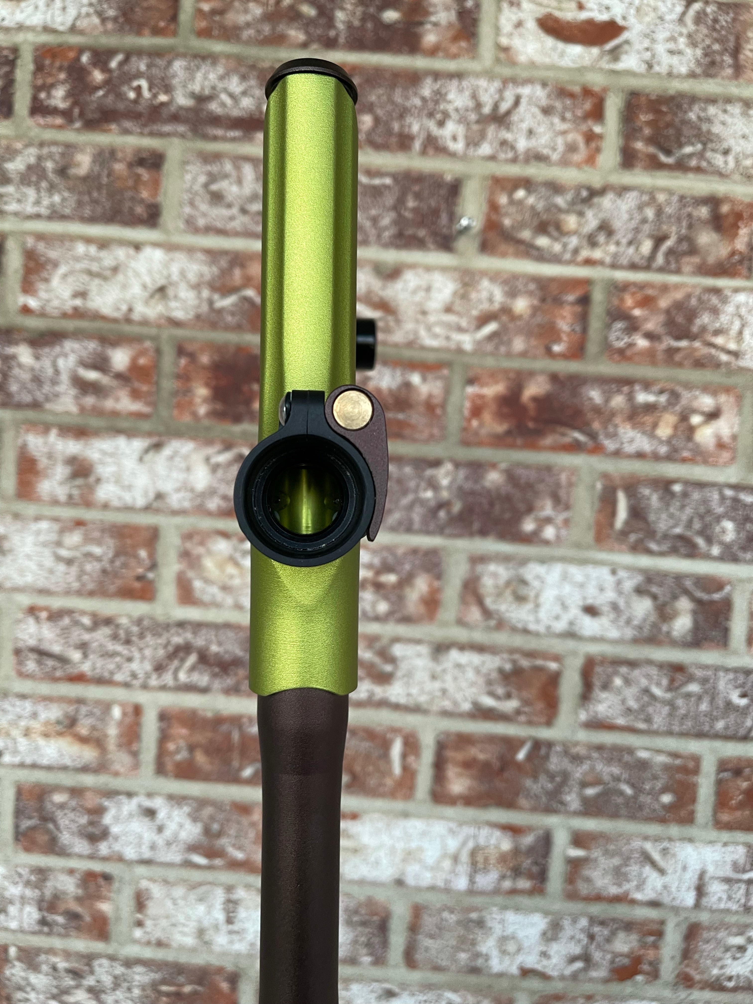 Used Empire Mini GS Paintball Gun - Green / Brown w/ 2-Piece Barrel and HK Exo Case - Image 8