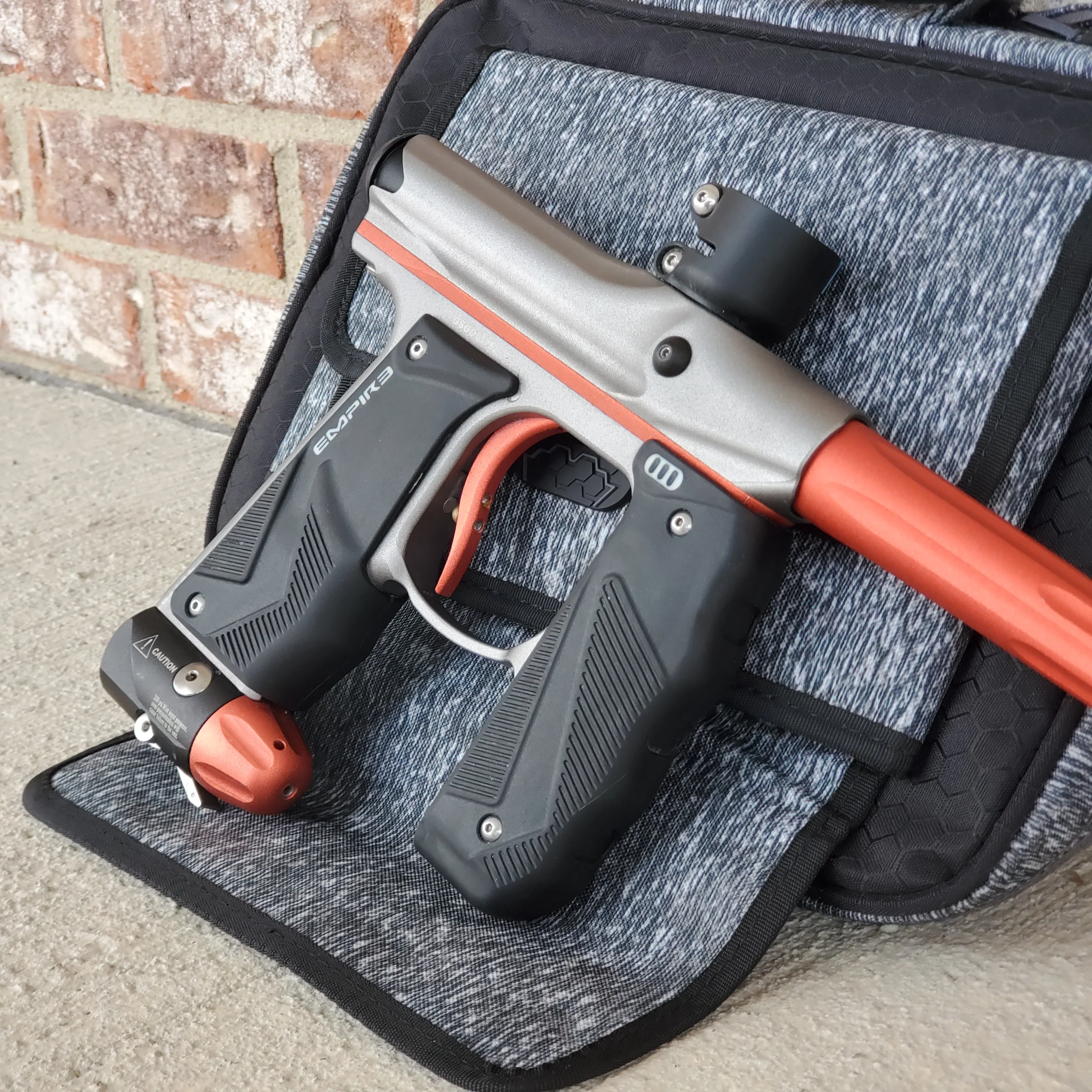 Used Empire Mini GS Paintball Gun- Grey/Orange - Image 2