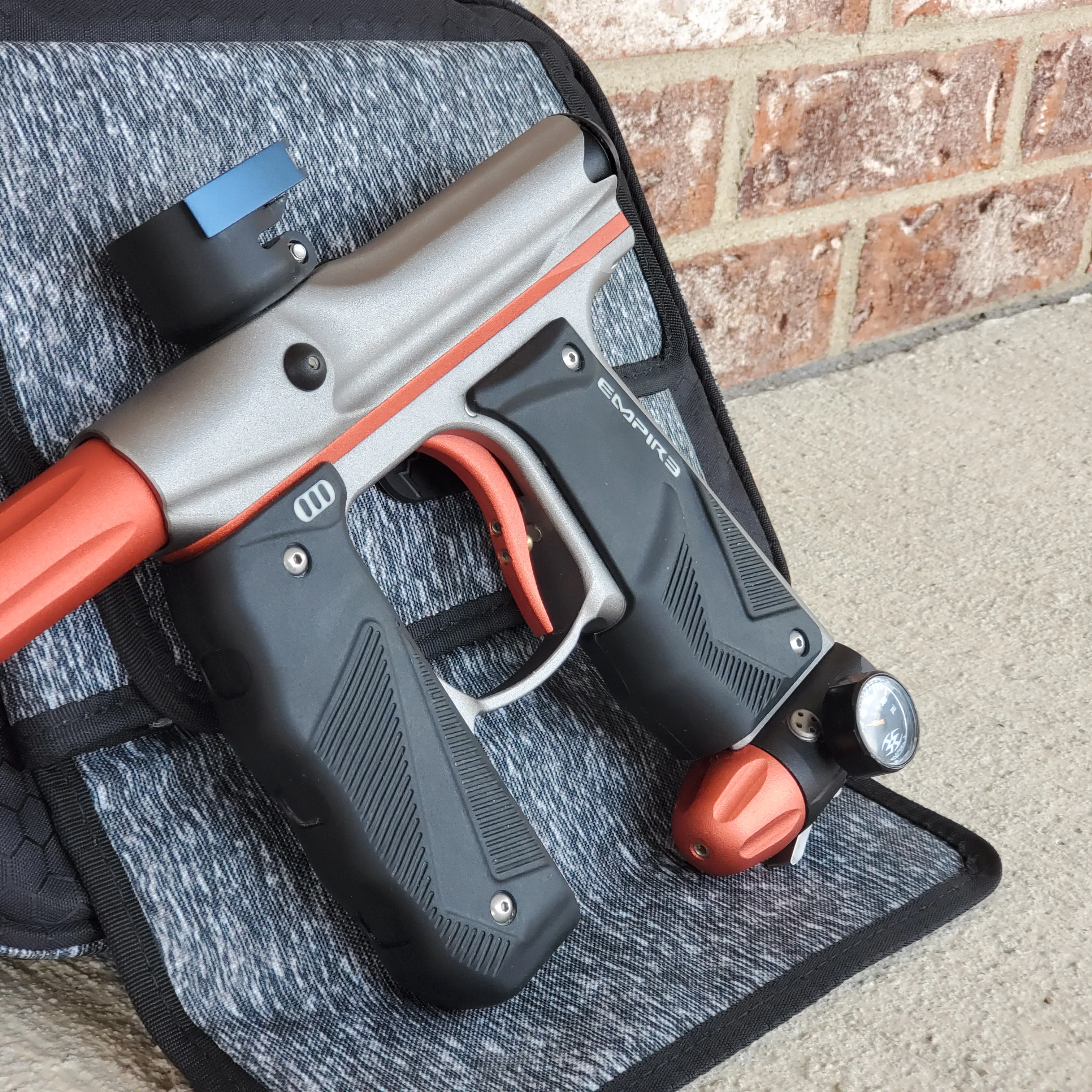 Used Empire Mini GS Paintball Gun- Grey/Orange - Image 4