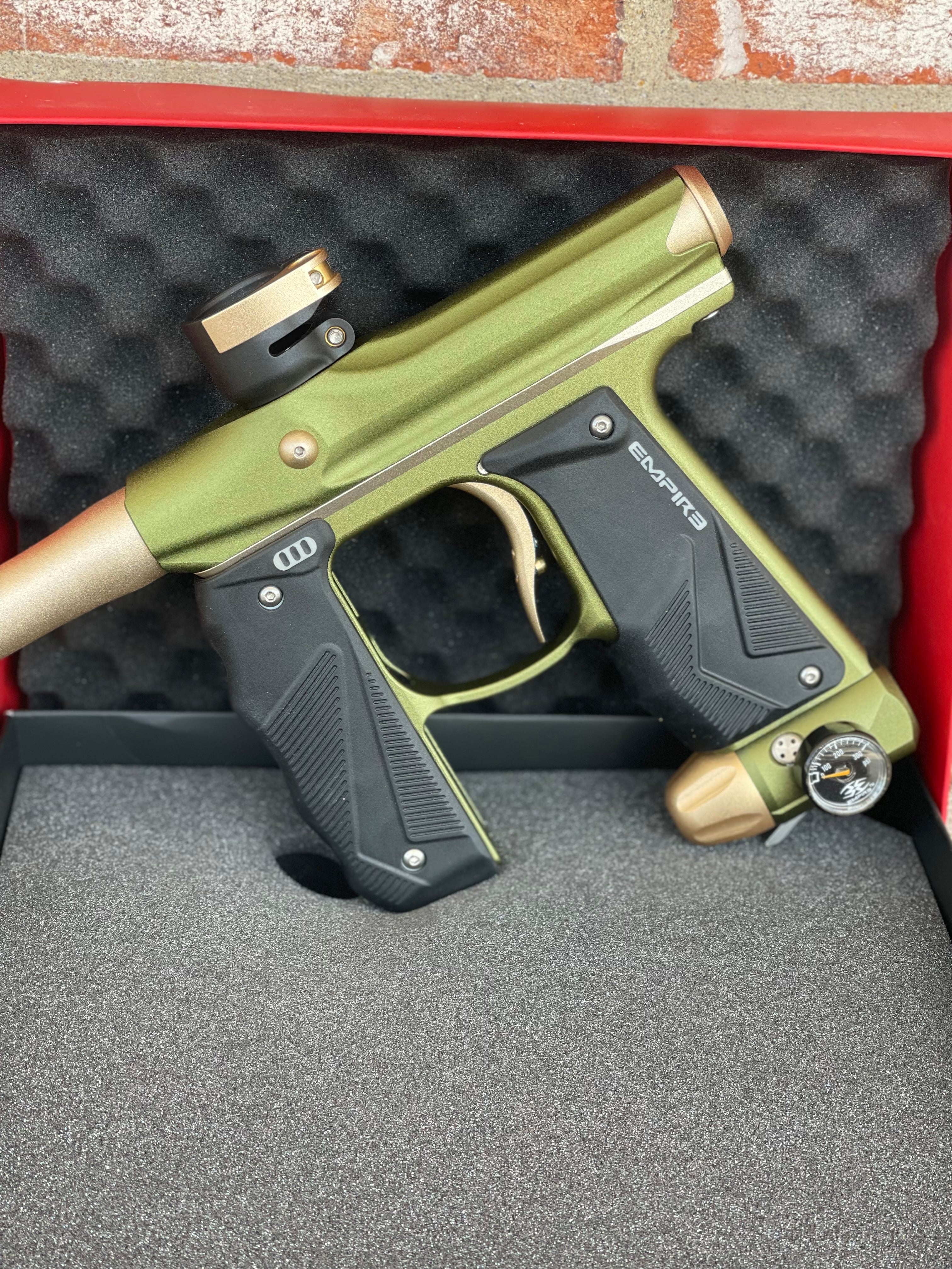 Used Empire Mini GS Paintball Gun - Olive/Gold - Image 6
