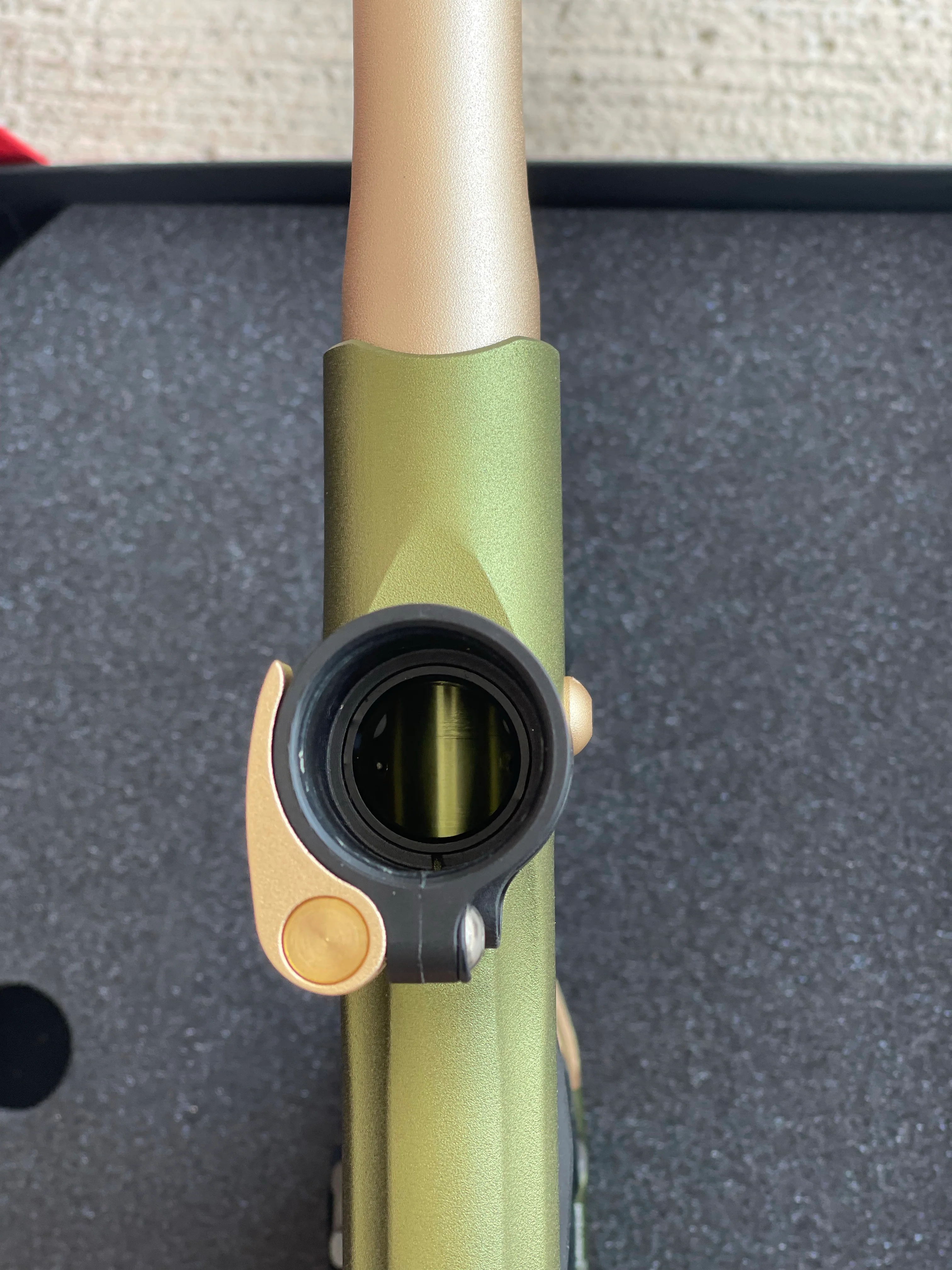 Used Empire Mini GS Paintball Gun - Olive/Gold - Image 9