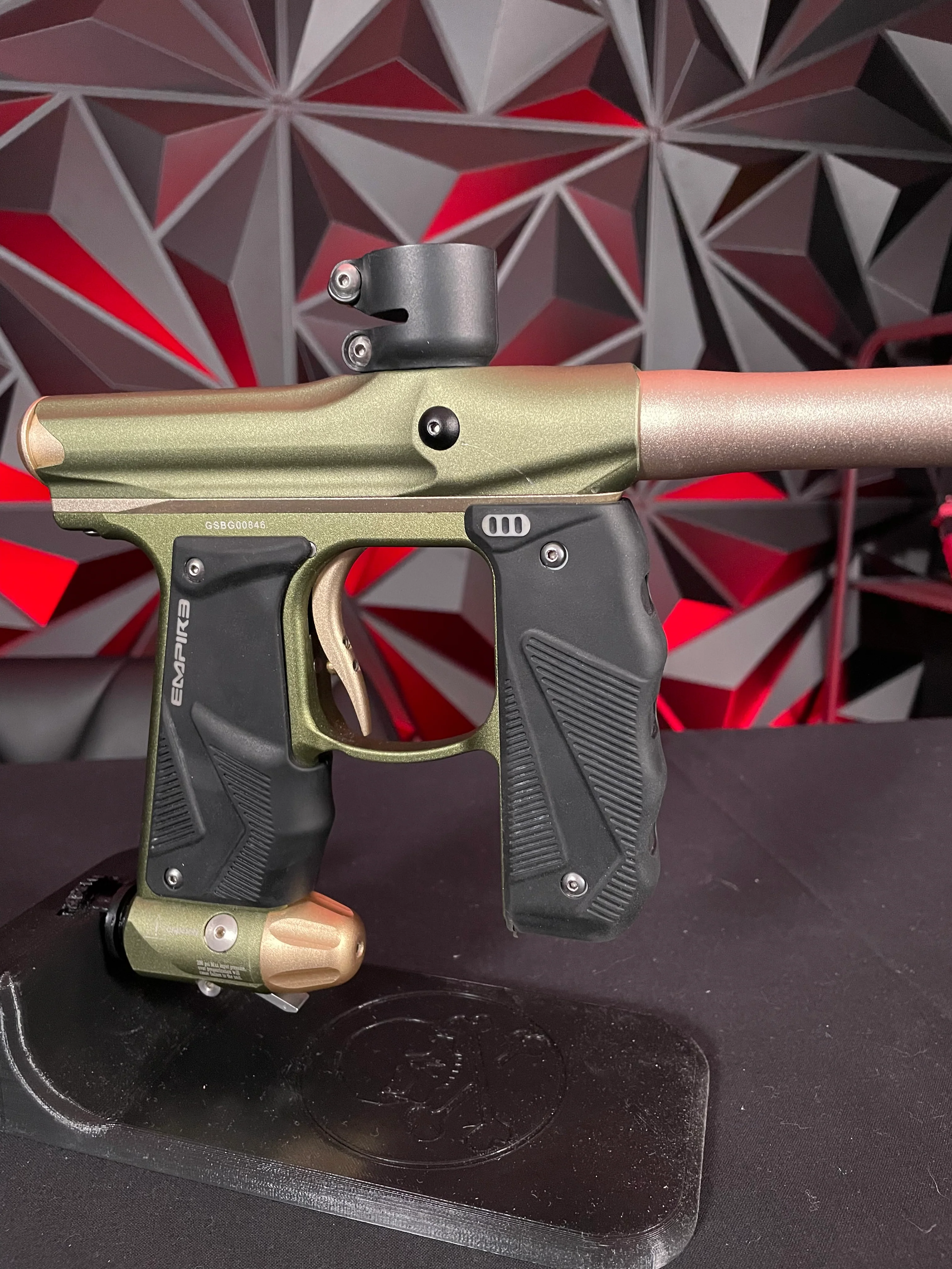 Used Empire Mini GS Paintball Gun - Olive/Tan - Image 2