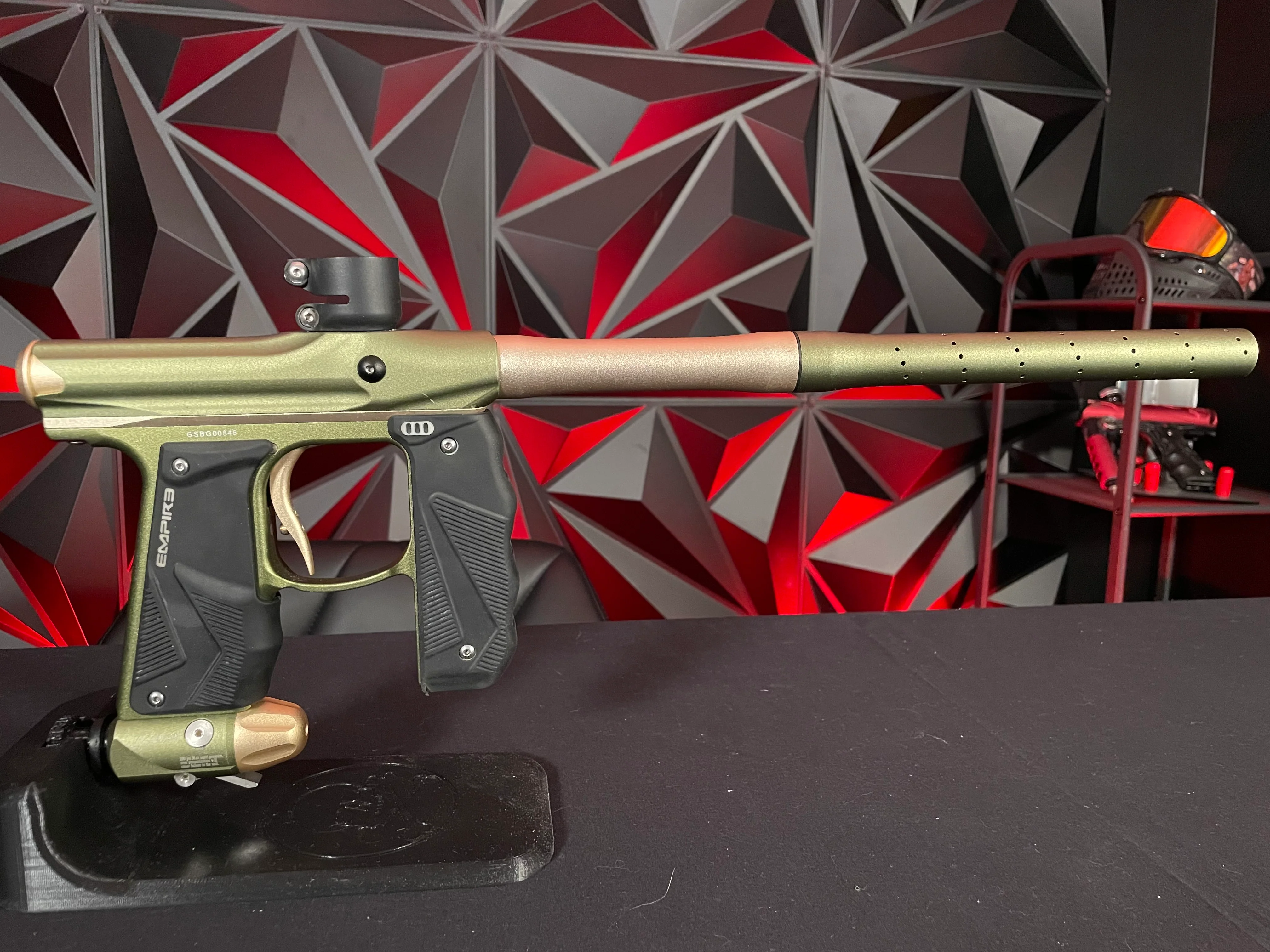 Used Empire Mini GS Paintball Gun - Olive/Tan - Image 4