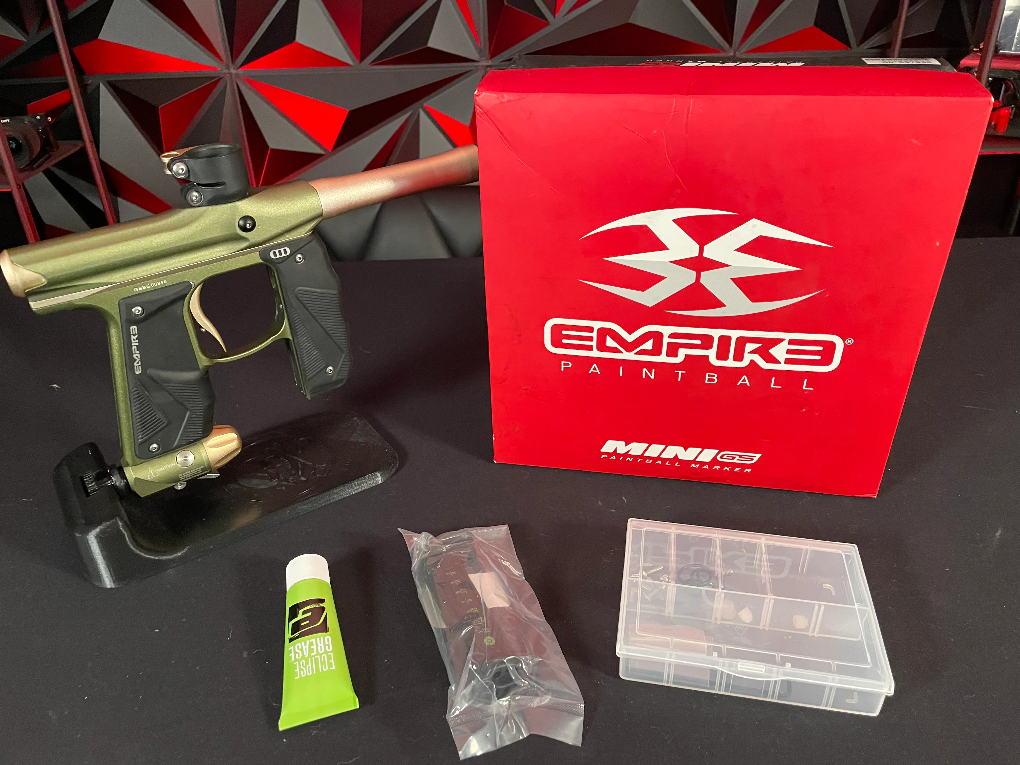Used Empire Mini GS Paintball Gun - Olive/Tan - Image 6
