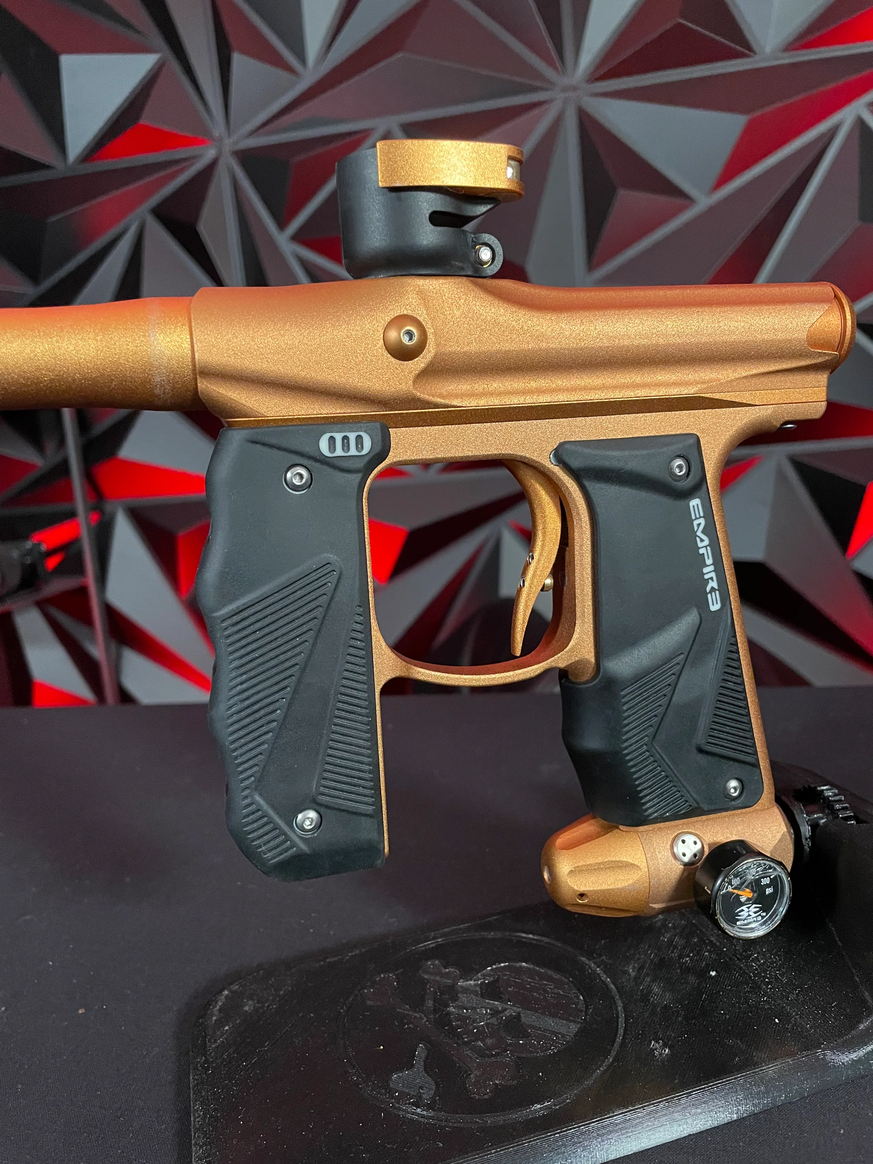 Used Empire Mini GS Paintball Gun - Orange/Orange - Image 4