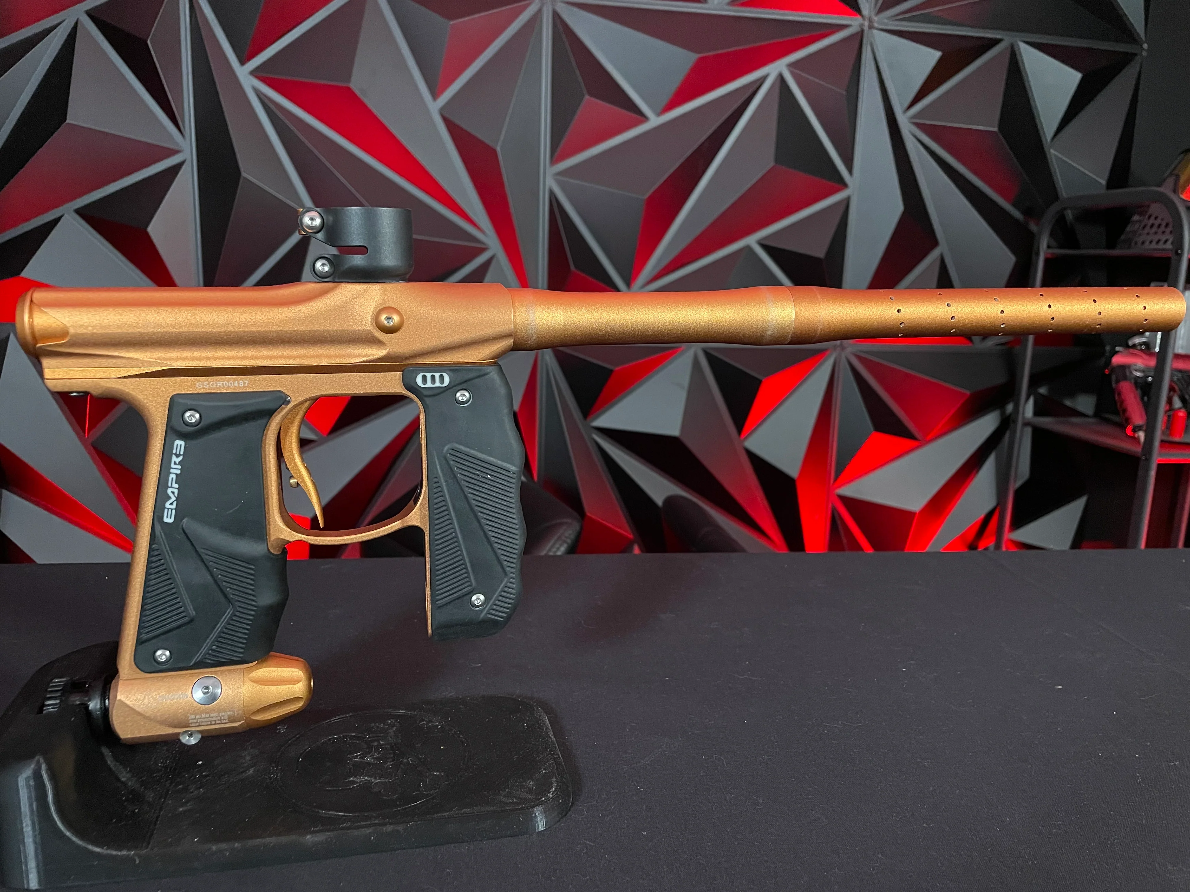 Used Empire Mini GS Paintball Gun - Orange/Orange - Image 5