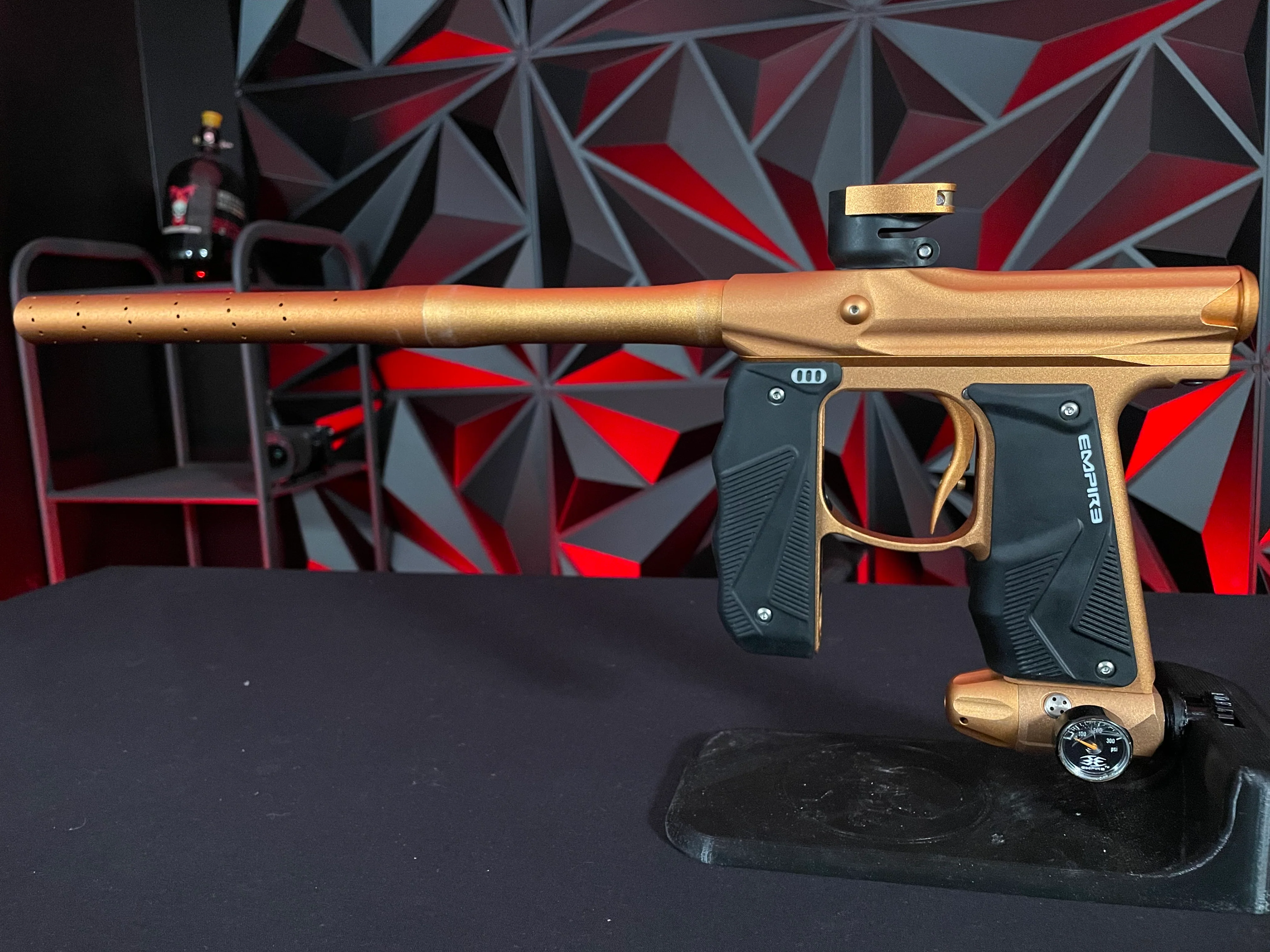 Used Empire Mini GS Paintball Gun - Orange/Orange - Image 6
