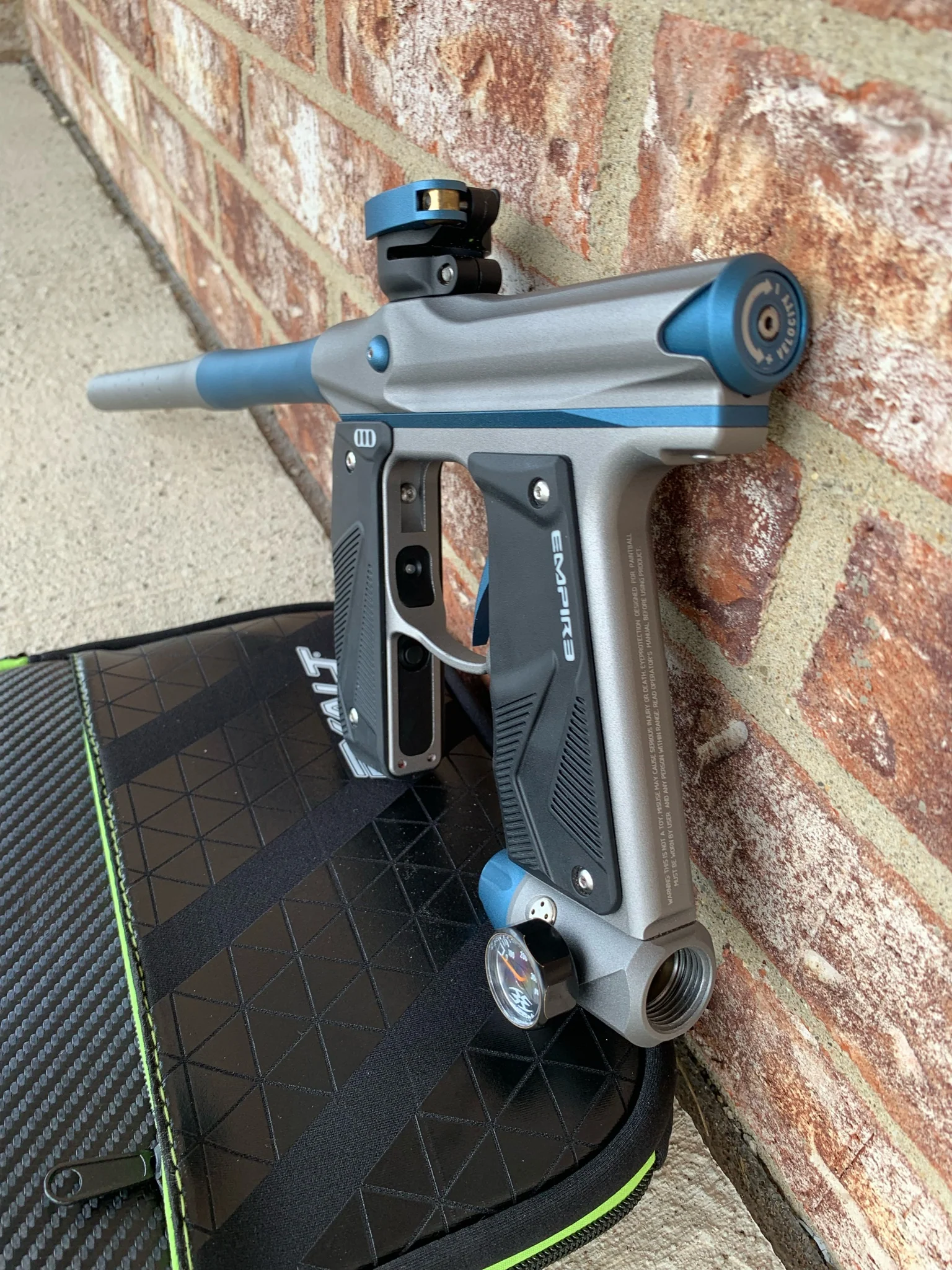 Used Empire Mini GS Paintball Gun - Pewter/Blue - Image 2
