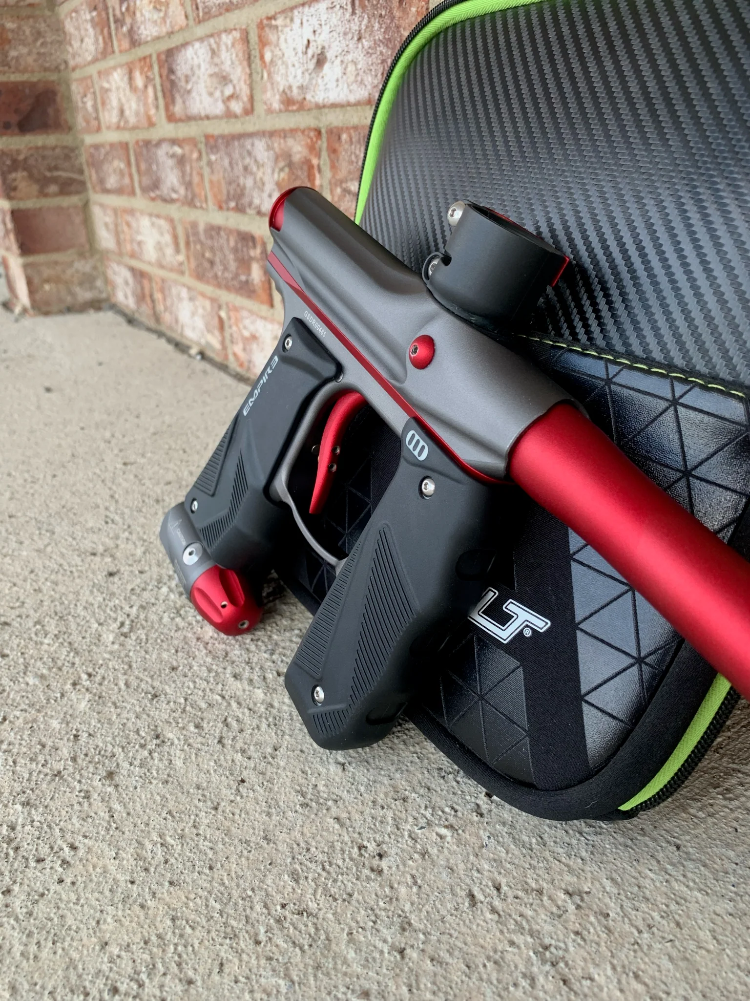 Used Empire Mini GS Paintball Gun - Pewter / Red - Image 2