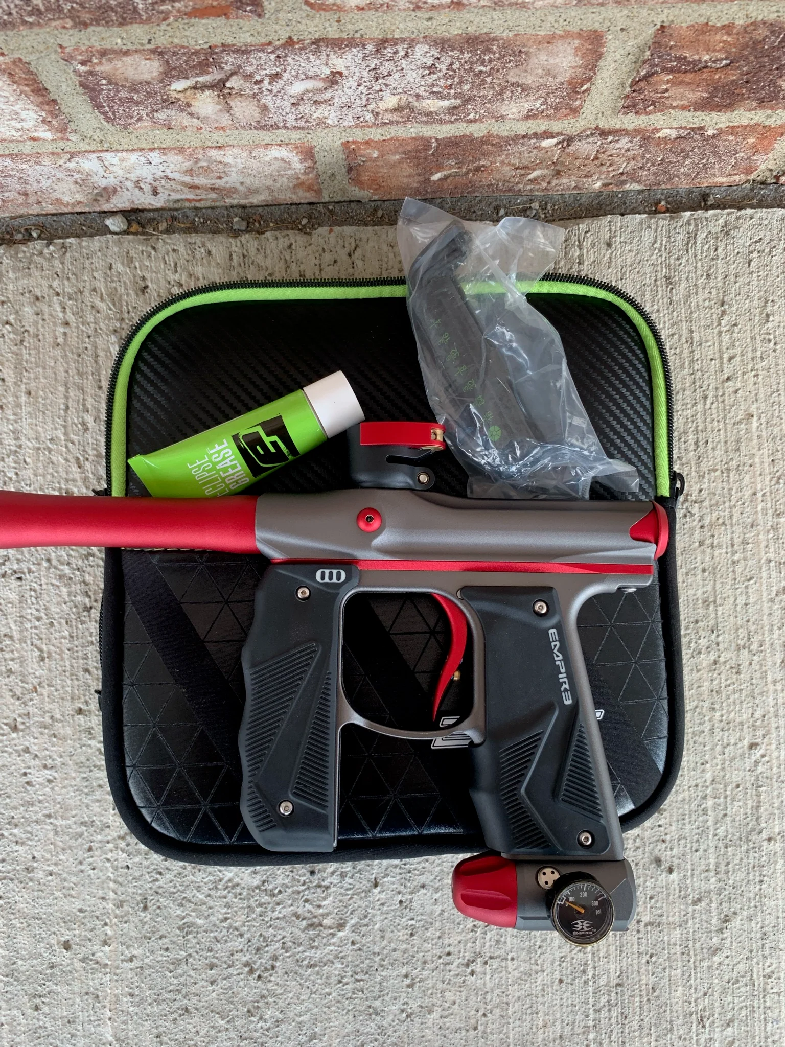 Used Empire Mini GS Paintball Gun - Pewter / Red - Image 5