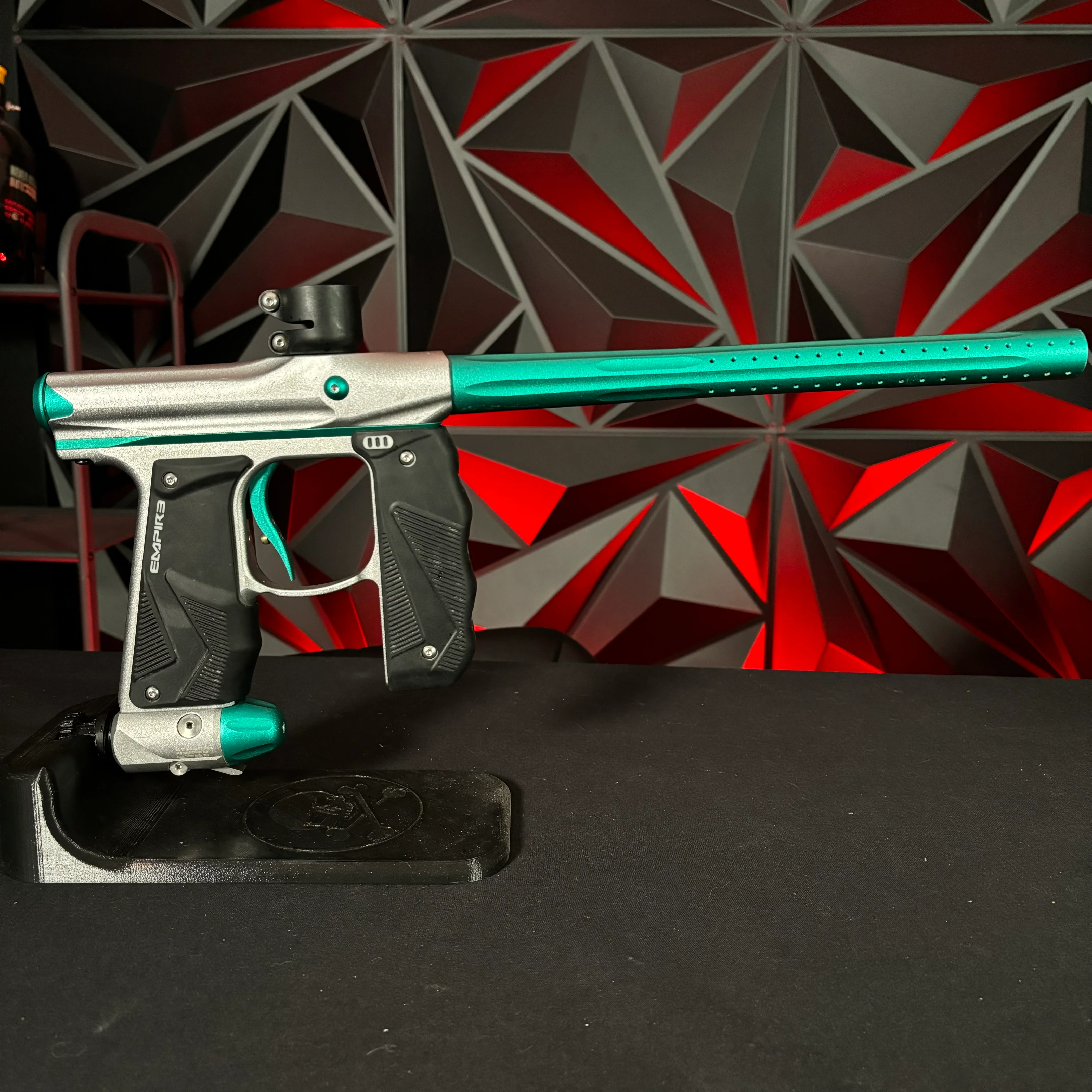Used Empire Mini GS Paintball Gun- Silver/Aquamarine - Image 6