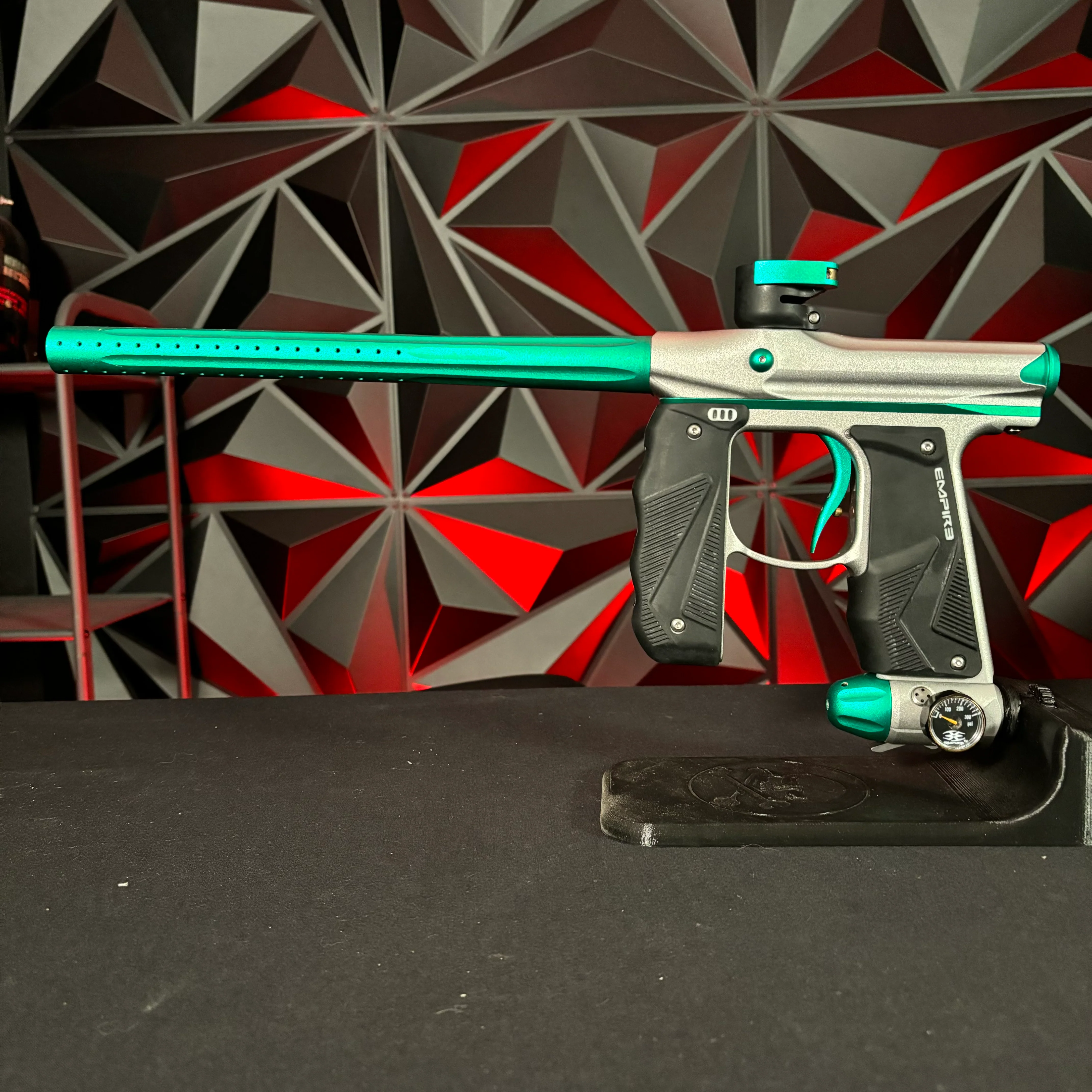 Used Empire Mini GS Paintball Gun- Silver/Aquamarine - Image 7