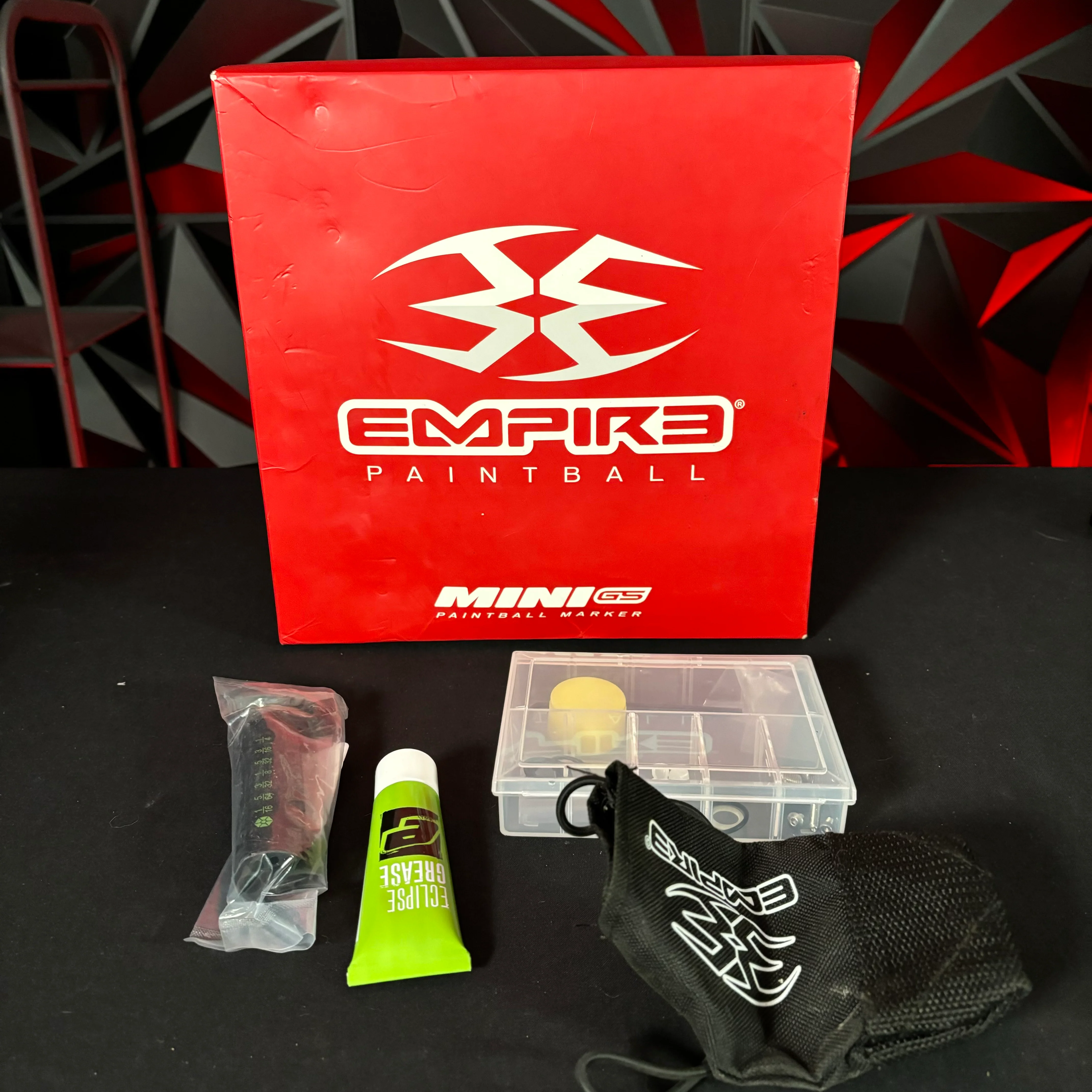 Used Empire Mini GS Paintball Gun- Silver/Aquamarine - Image 8